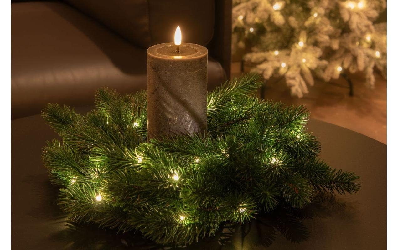 STT Bougie LED »Flat Candle Set Wachs, Anthrazit«