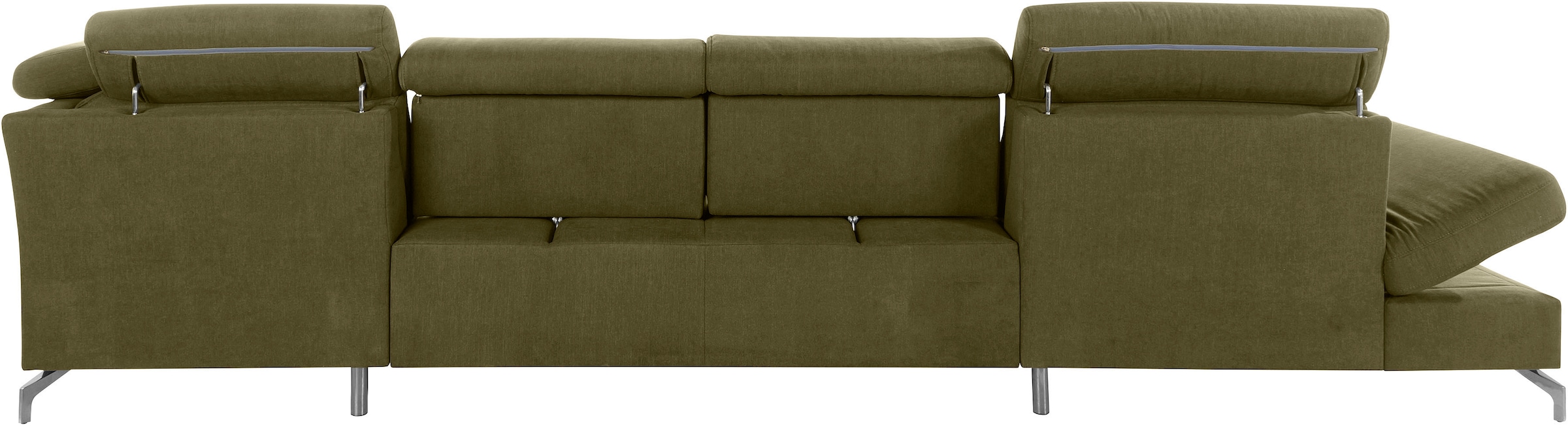 sit&more Wohnlandschaft »Brisbane U-Form« Fusshöhe 12 cm, inklusive Sitztiefen-, Armteil- und Kopfteilverstellung