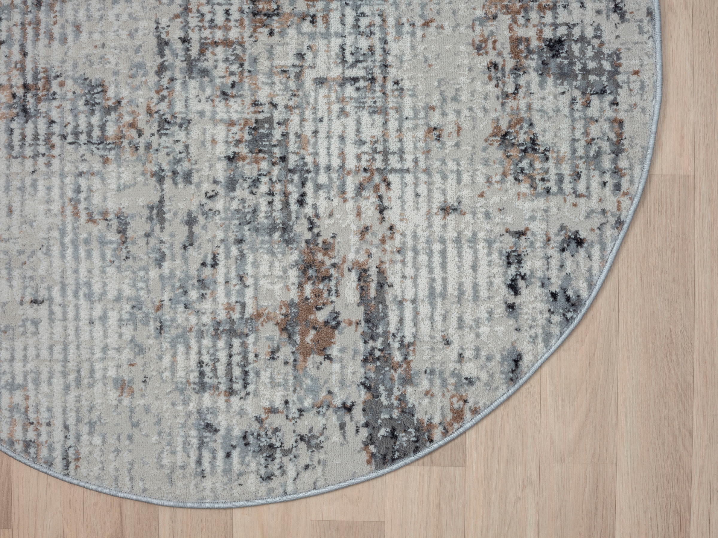 GOODproduct Teppich »Kaylan« rund 8 mm Höhe Kurzflor, modernes Design, pflegeleicht, Wohnzimmer