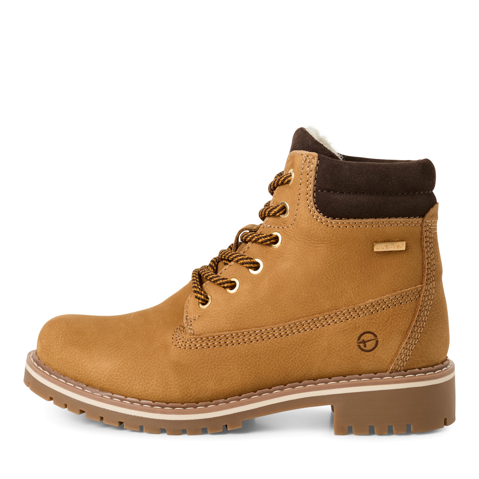 Tamaris Bottes d'hiver  à talon bloc, bottine à lacets avec équipement DUO-TEX