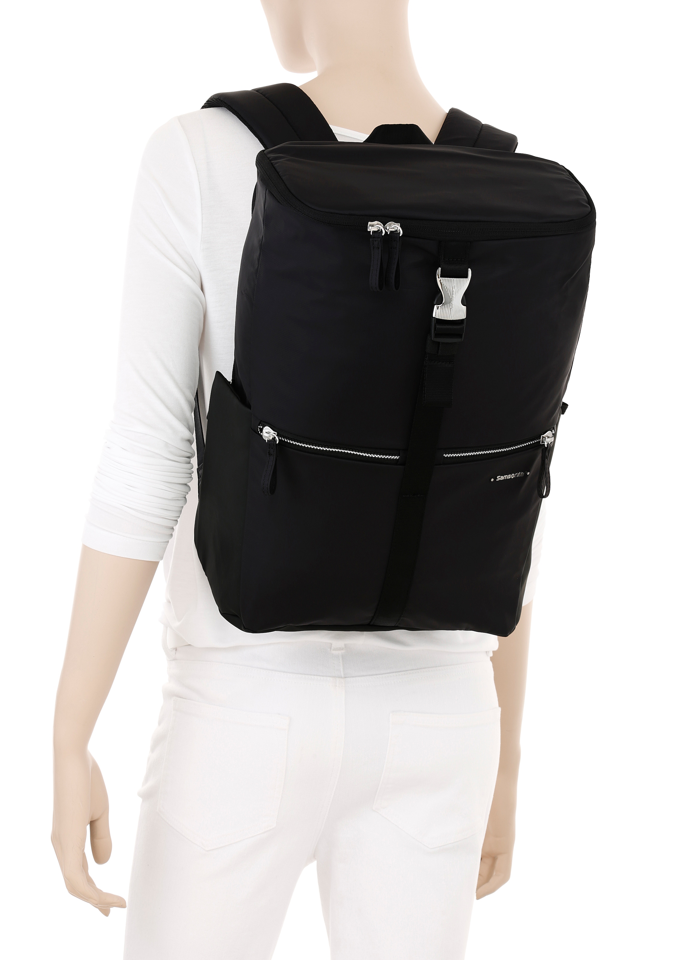 Samsonite Sac à dos pour ordinateur portable »MOVE JOURNEY« sac à dos de voyage, sac à dos de voyage avec deux poches latérales