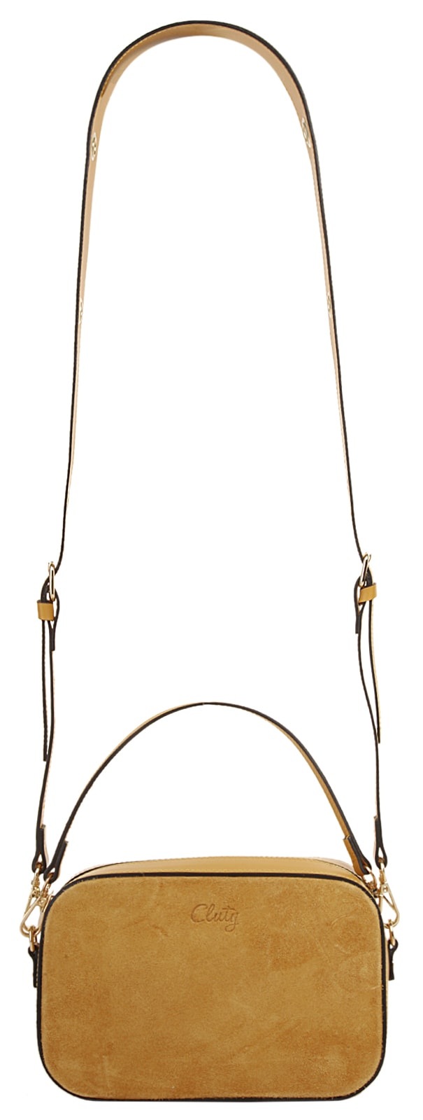 Cluty Umhängetasche echt Leder, Made in Italy
