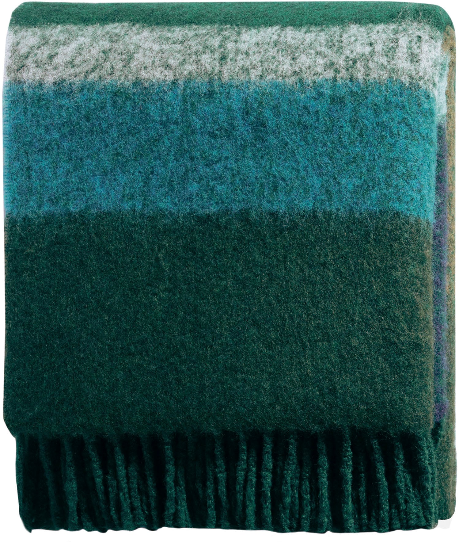 Biederlack Plaid »Flausch Look mit hochwertigen Fransen« Flausch-Optik