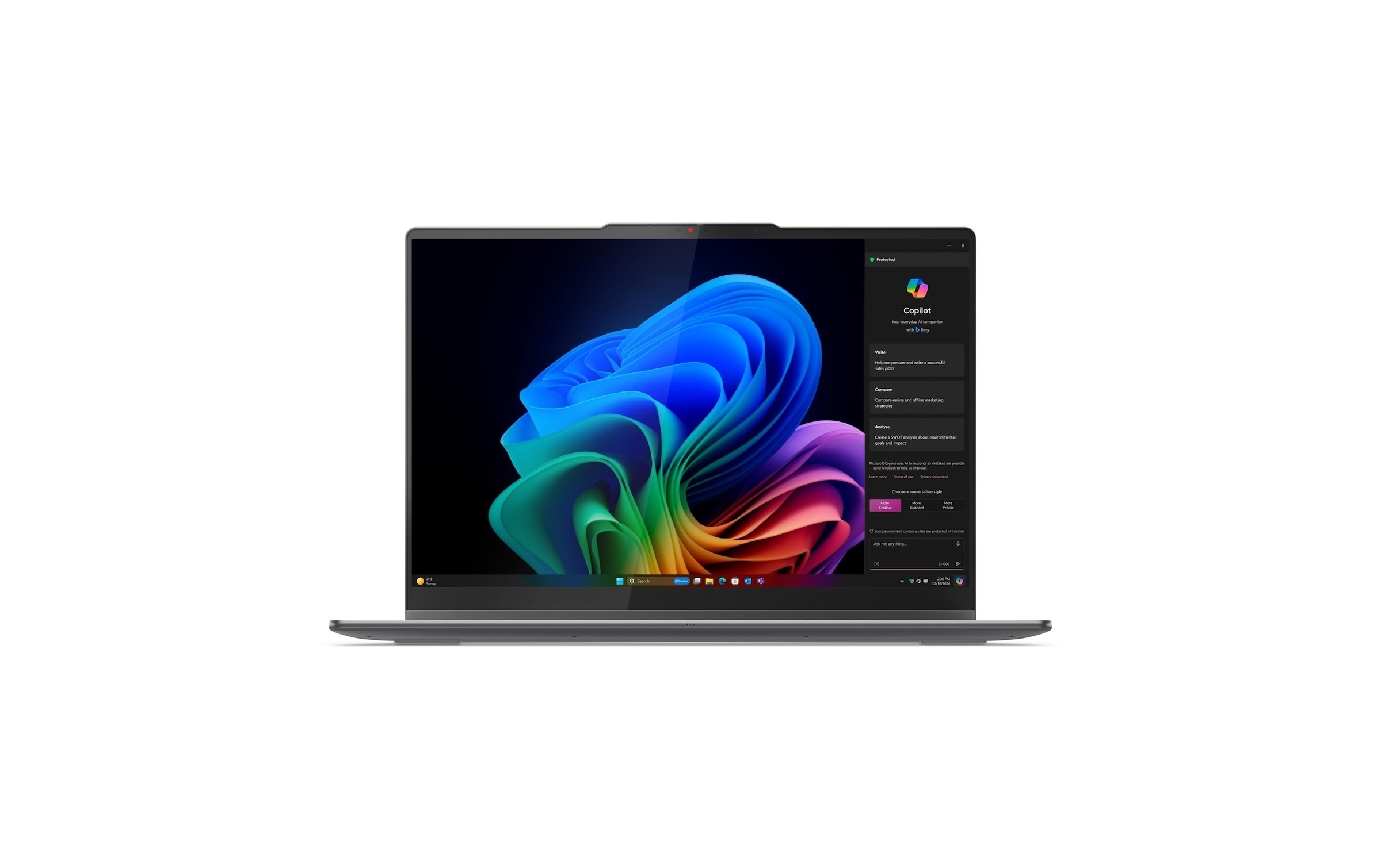 Lenovo Ordinateur portable »Notebook Yoga 7 2-in-1 16ILL10 Copilot+ PC (Intel)« / 16 ″ Intel Core Ultra 7 1.000 Go SSD NPU intégrée (Neural Processing Unit)