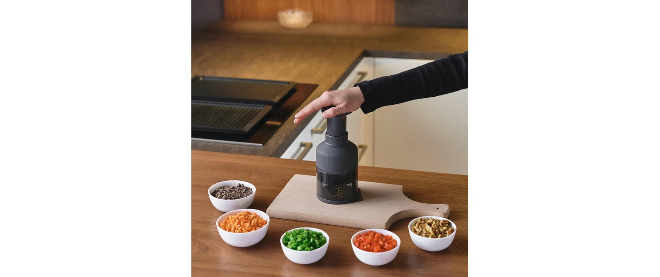 zyliss Hachoir à légumes »Zick Zick« Manueller Gemüsehacker