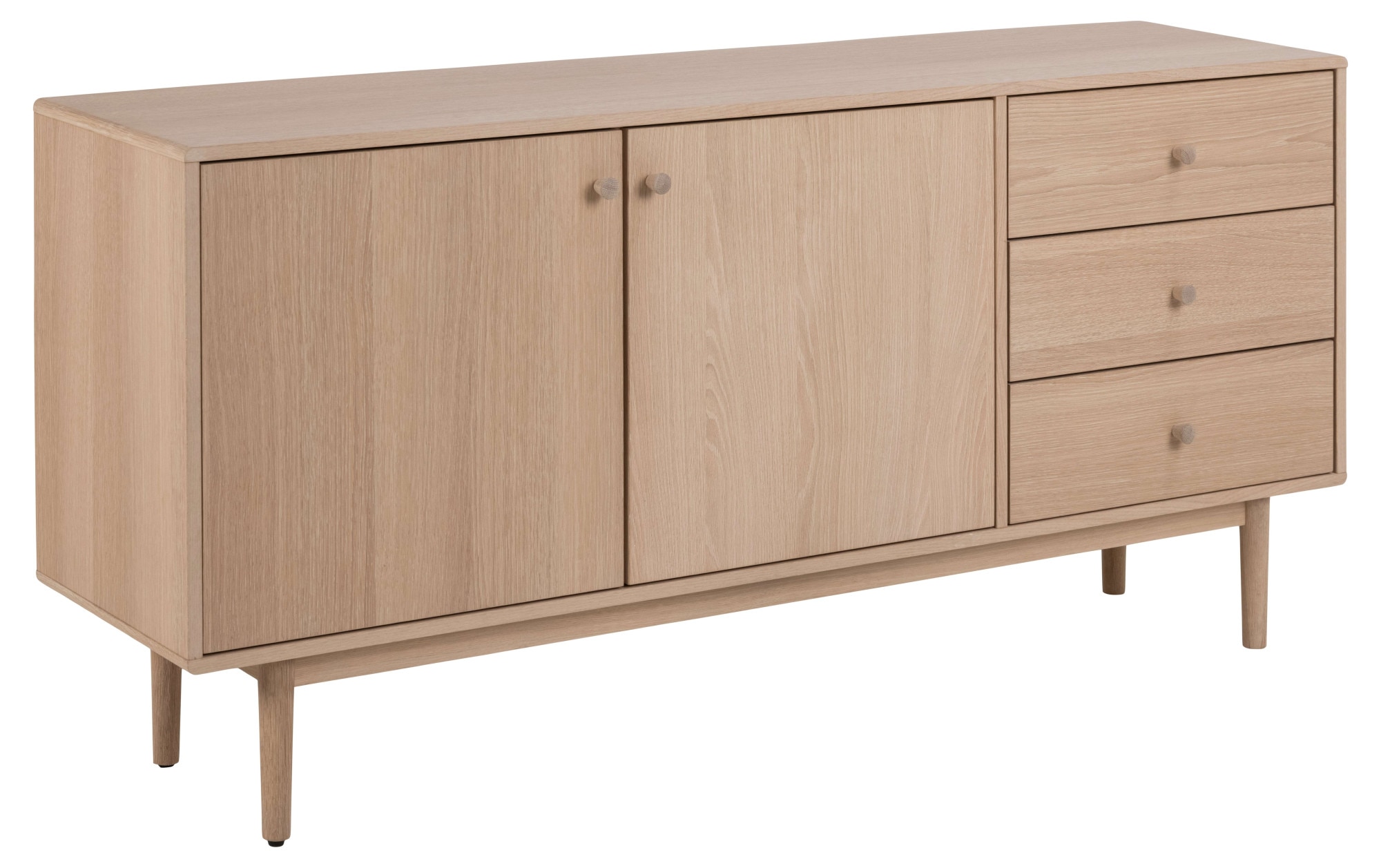 ACTONA GROUP Buffet »Aston« buffet, chêne/placage, 2 portes, 2 étagères, 3 tiroirs, 160 cm