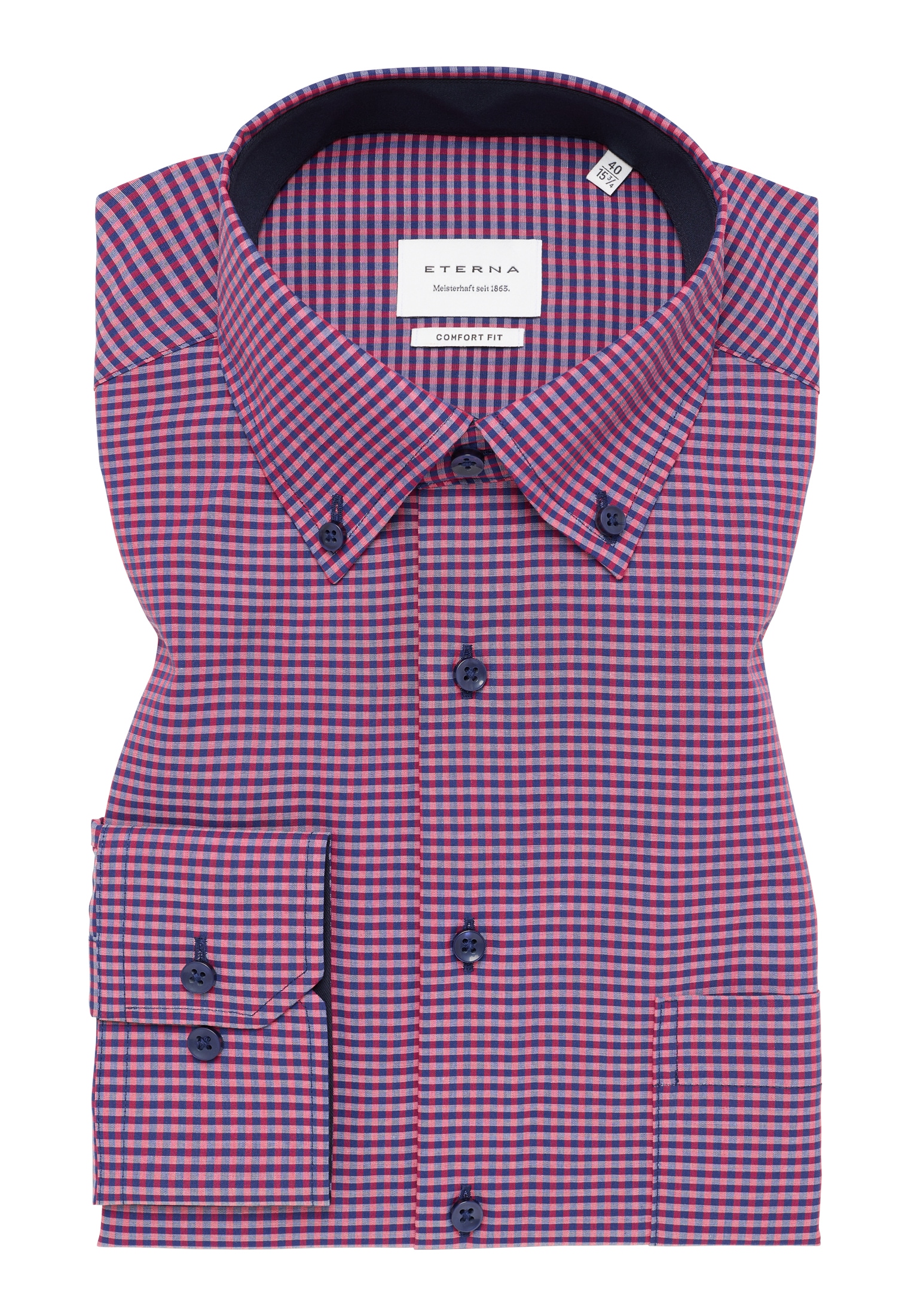 Eterna Langarmhemd »COMFORT FIT« NON IRON (bügelfrei)