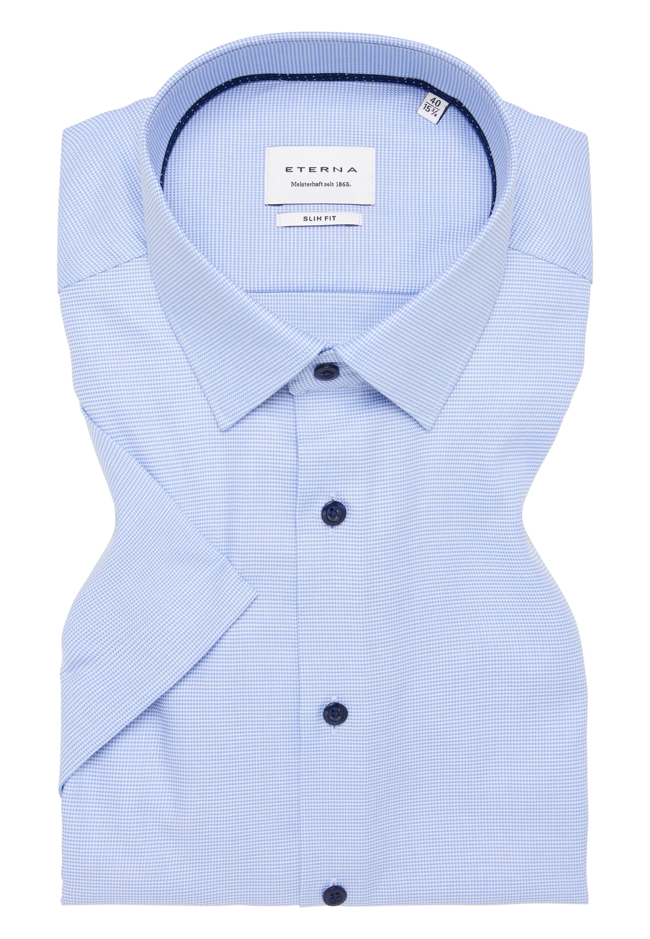 Eterna Kurzarmhemd »SLIM FIT« NON IRON (bügelfrei)