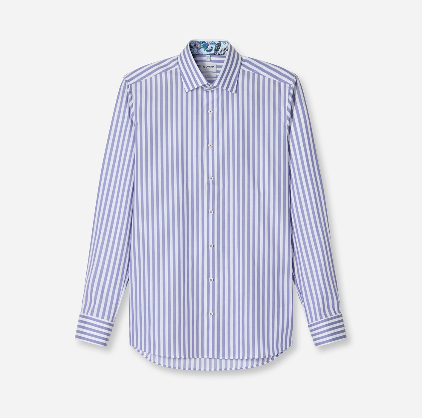 OLYMP Chemise à manches longues »Level 5« gestreift, body fit, New York Kentkragen, Businesshemd