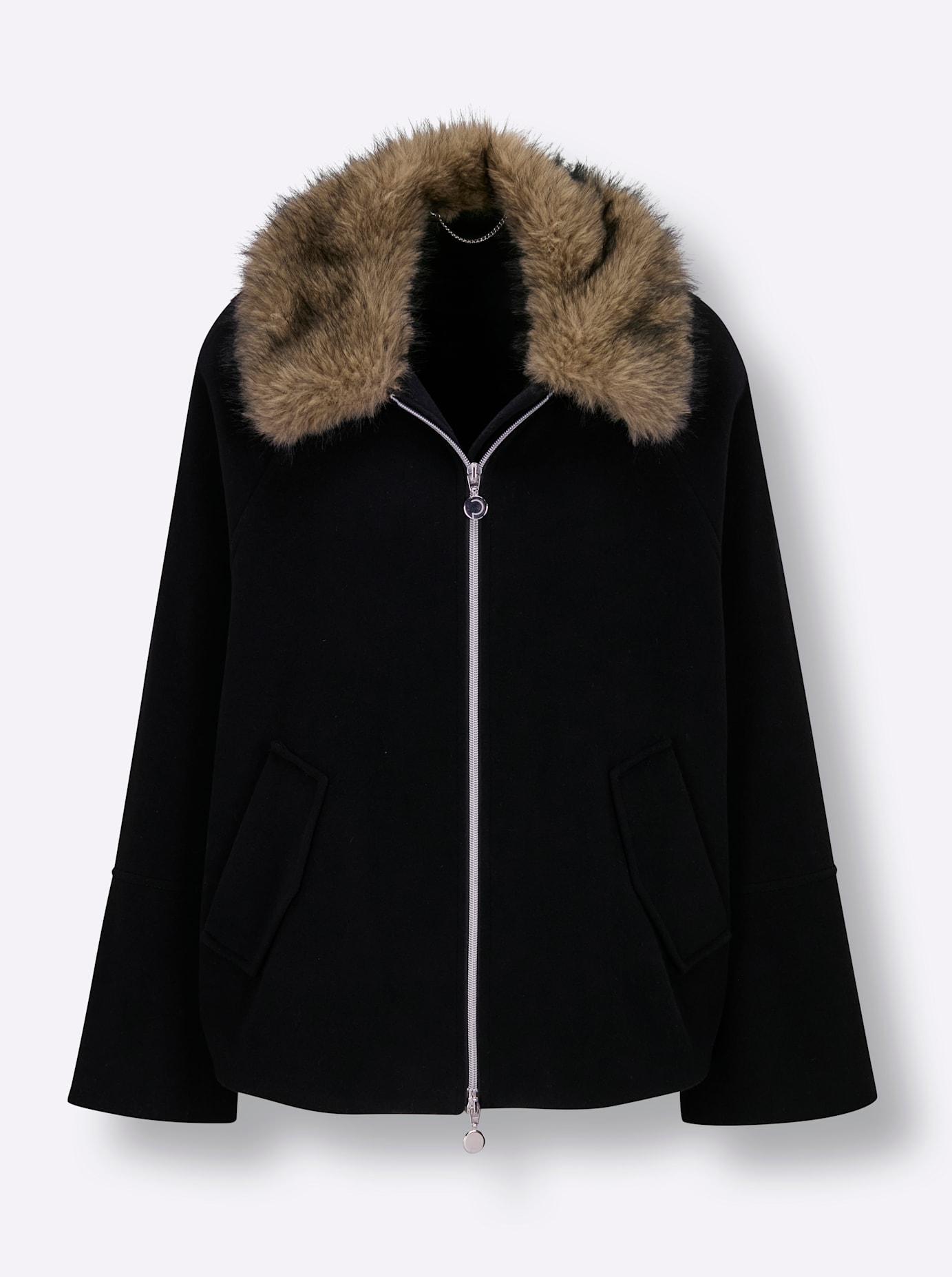 CREATION L PREMIUM Veste en laine ohne Kapuze