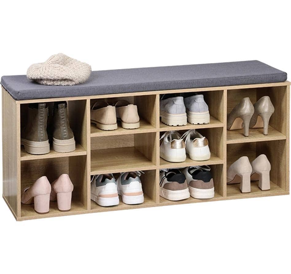 KESPER® Schuhschrank »mit Sitzkissen Holz natur 103.5 x 46171 x 48 cm«