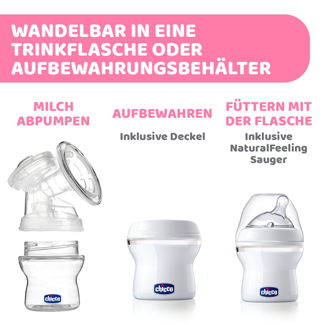 Chicco Elektrische Milchpumpe tragbar