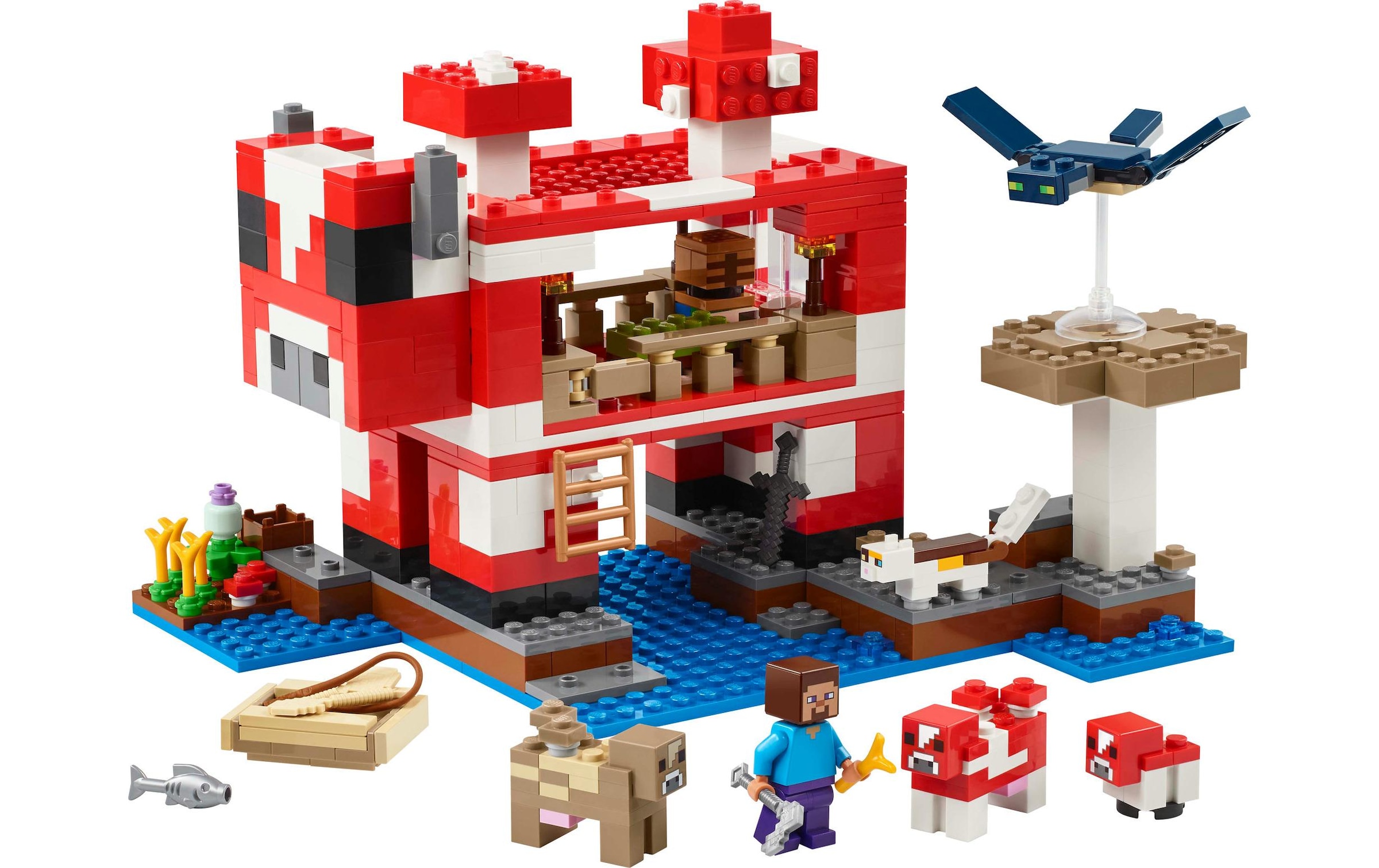 LEGO® Spielbausteine »Minecraft Das Pilzkuh-Haus 21270«