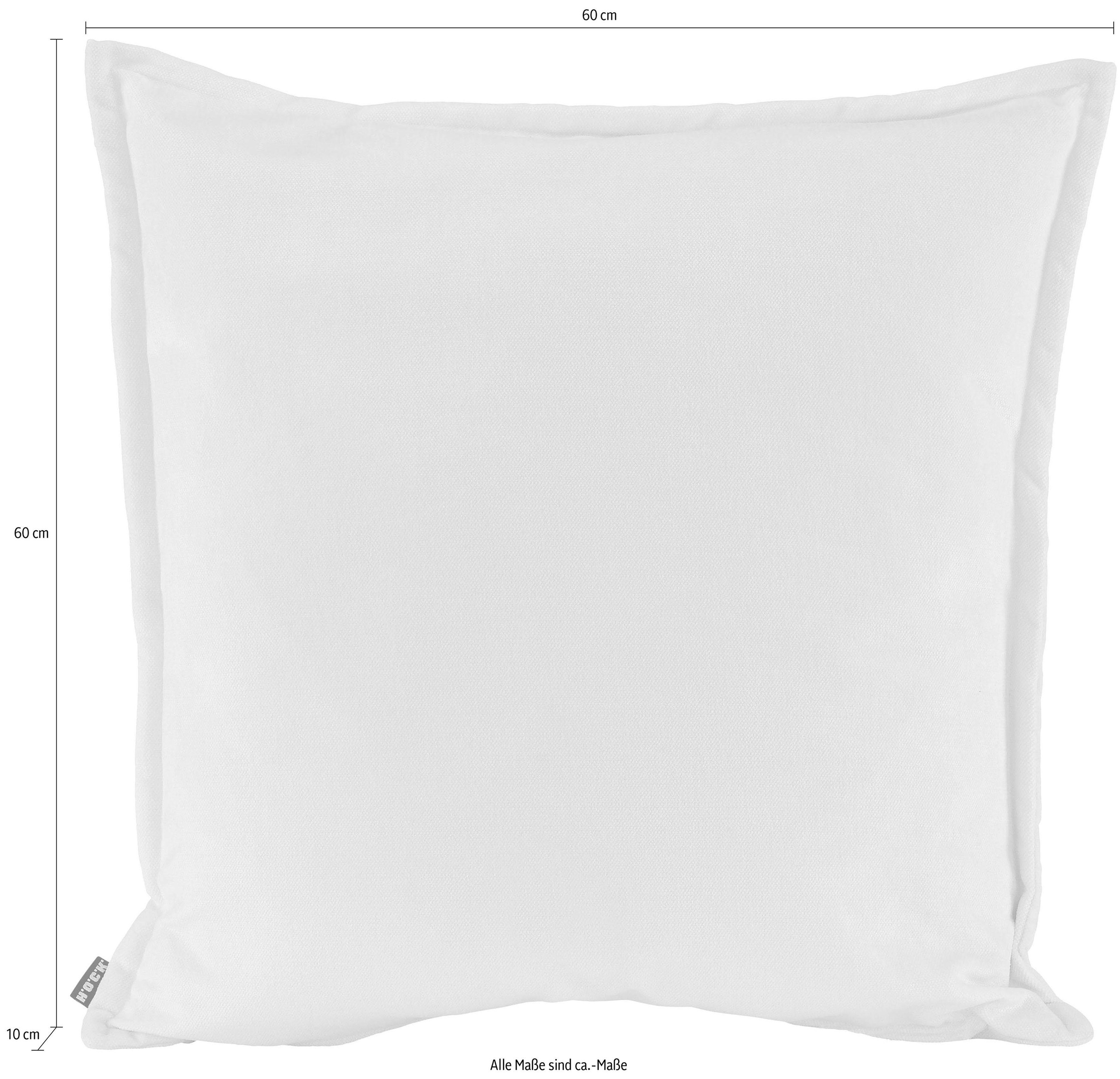 H.O.C.K. Dekokissen »Bizantina« mit spürbar weicher Oberfläche, Kissenhülle mit Füllung, 1 Stück