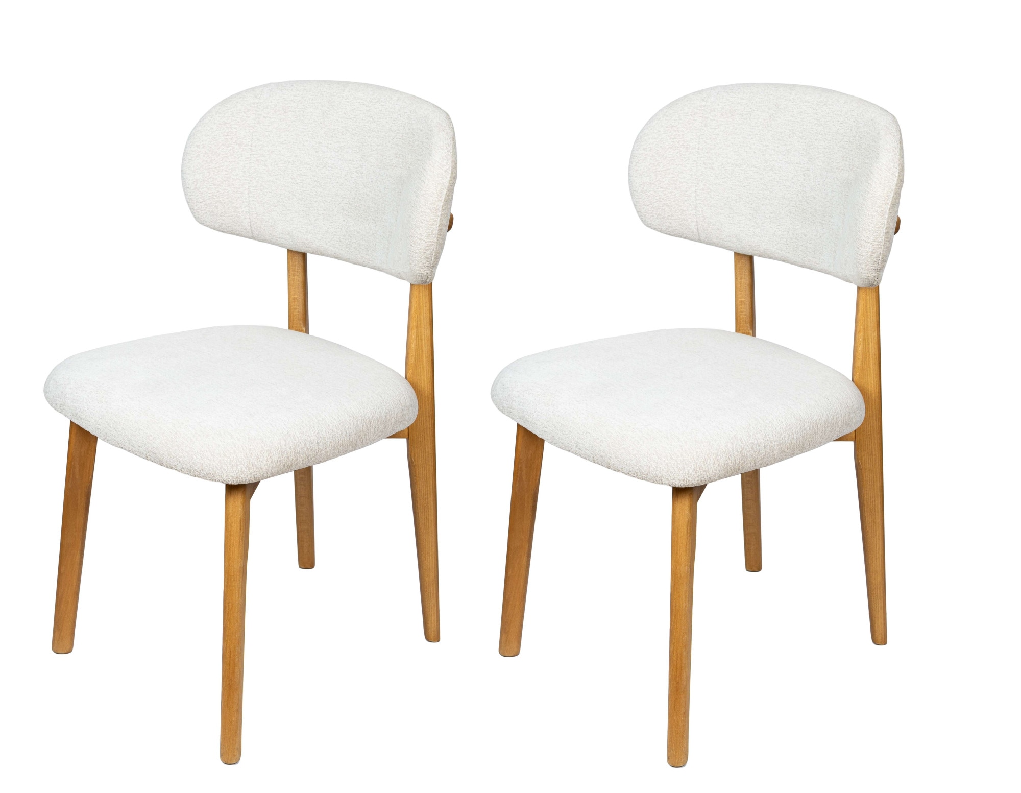 Home affaire Esszimmerstuhl »Nomo Polsterstuhl, Küchenstuhl, 4-Fussstuhl« () 2 Stk.Chenille, Massivholzbeine, Retro