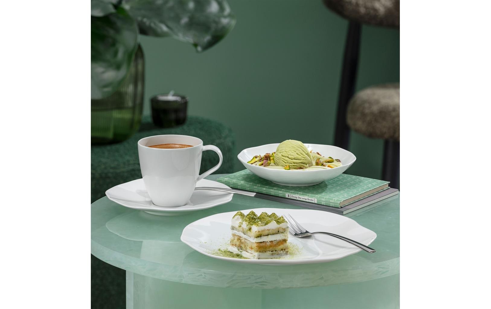 Villeroy & Boch Untertasse »Pura 6 Stück« Elegante Porzellan-Untertasse für Kaffeetassen