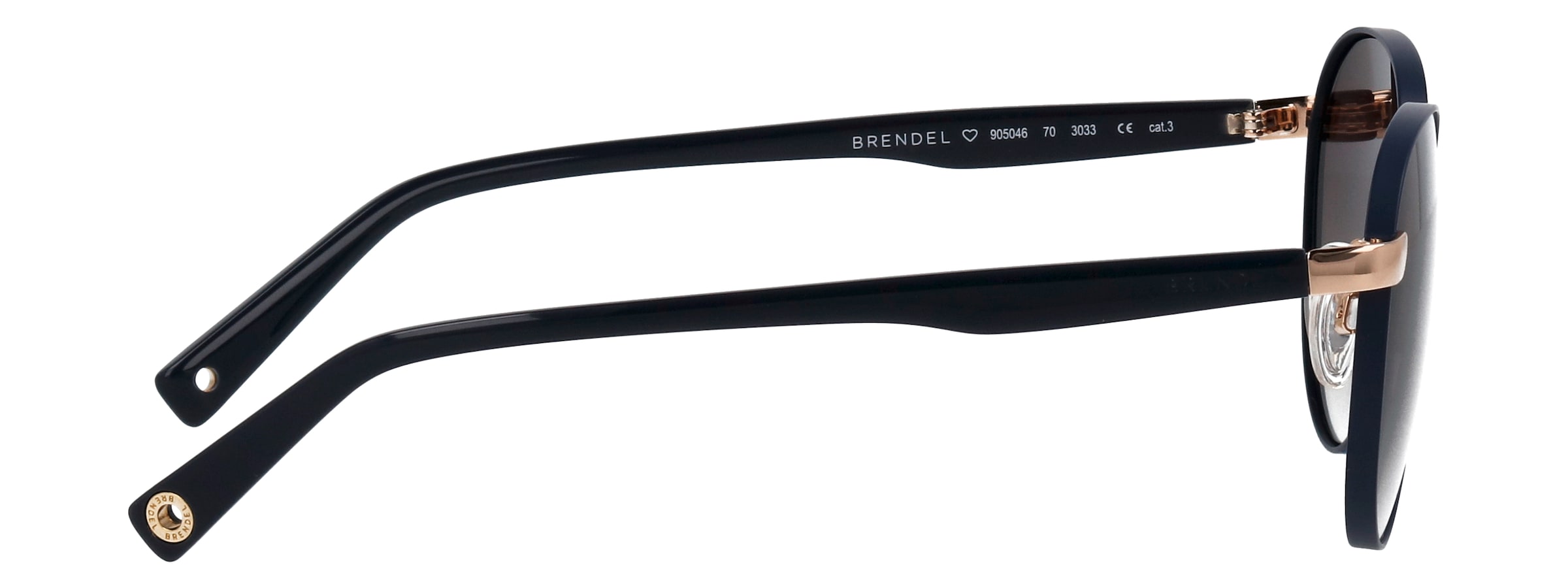 BRENDEL eyewear Lunettes de soleil pont simple couleur or