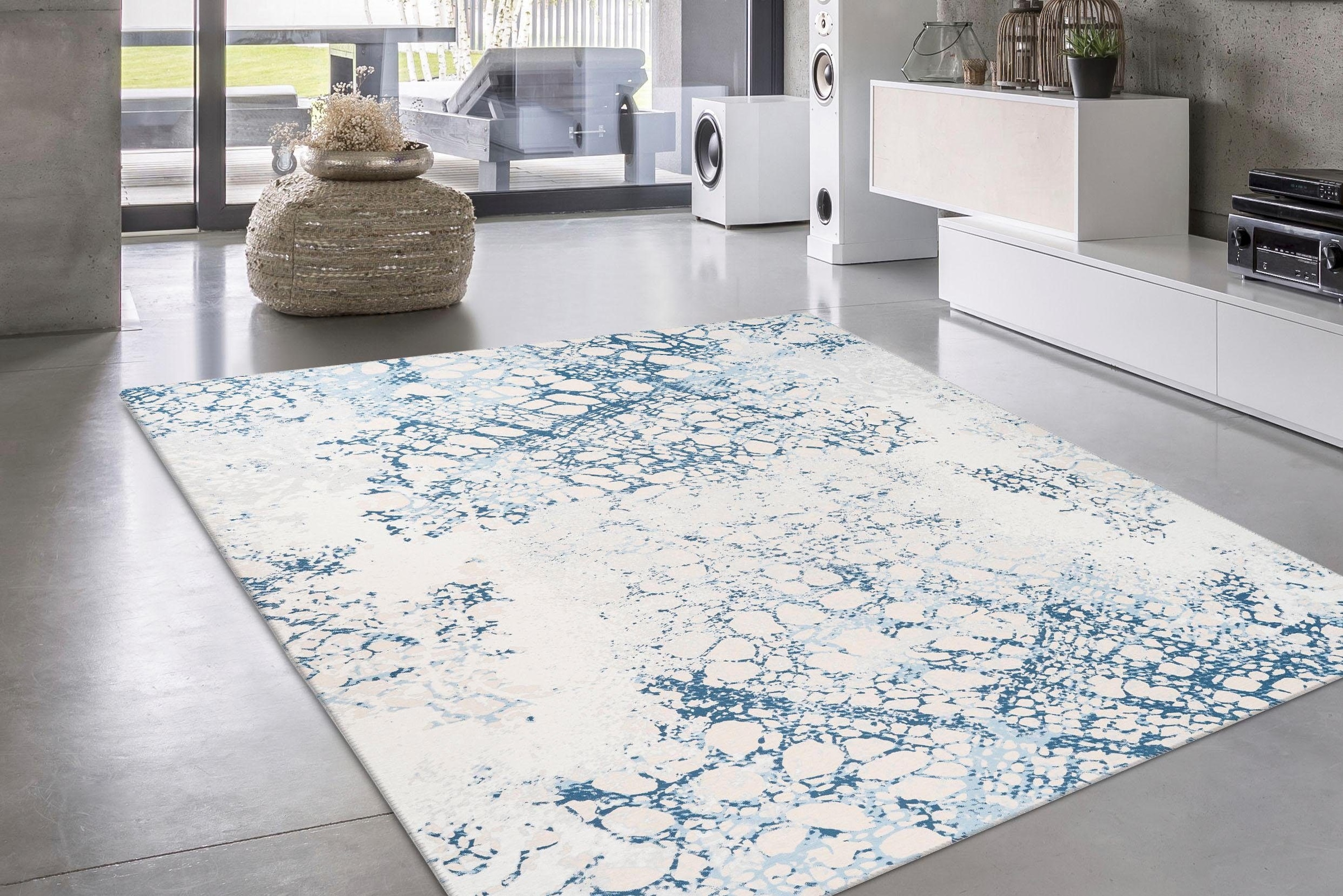 my home Teppich »Dante« rechteckig 6 mm Höhe modernes Design, Wohnzimmer