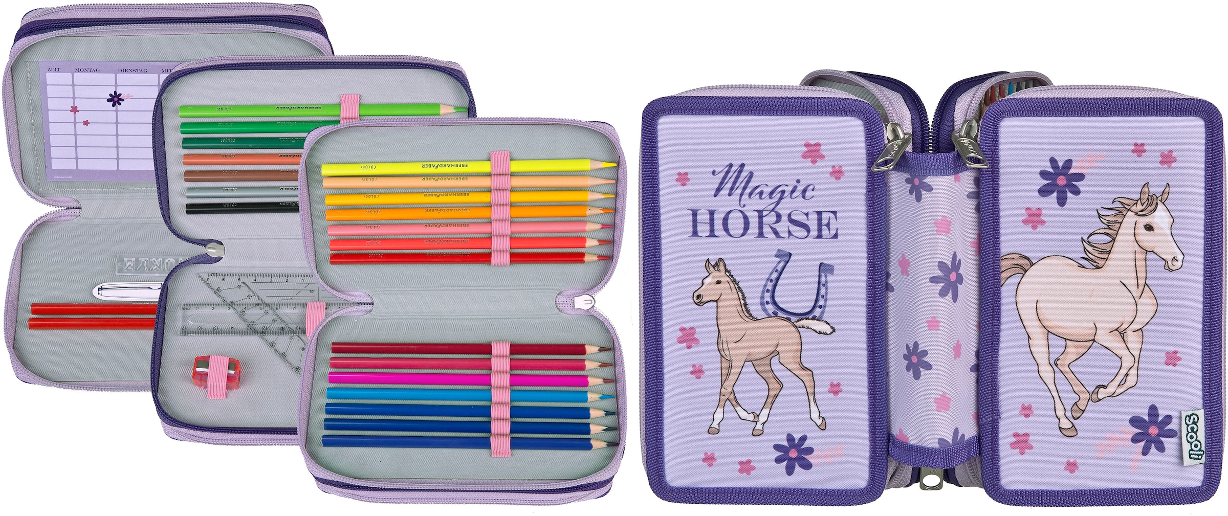 Scooli Trousse à crayons »Tripledecker«