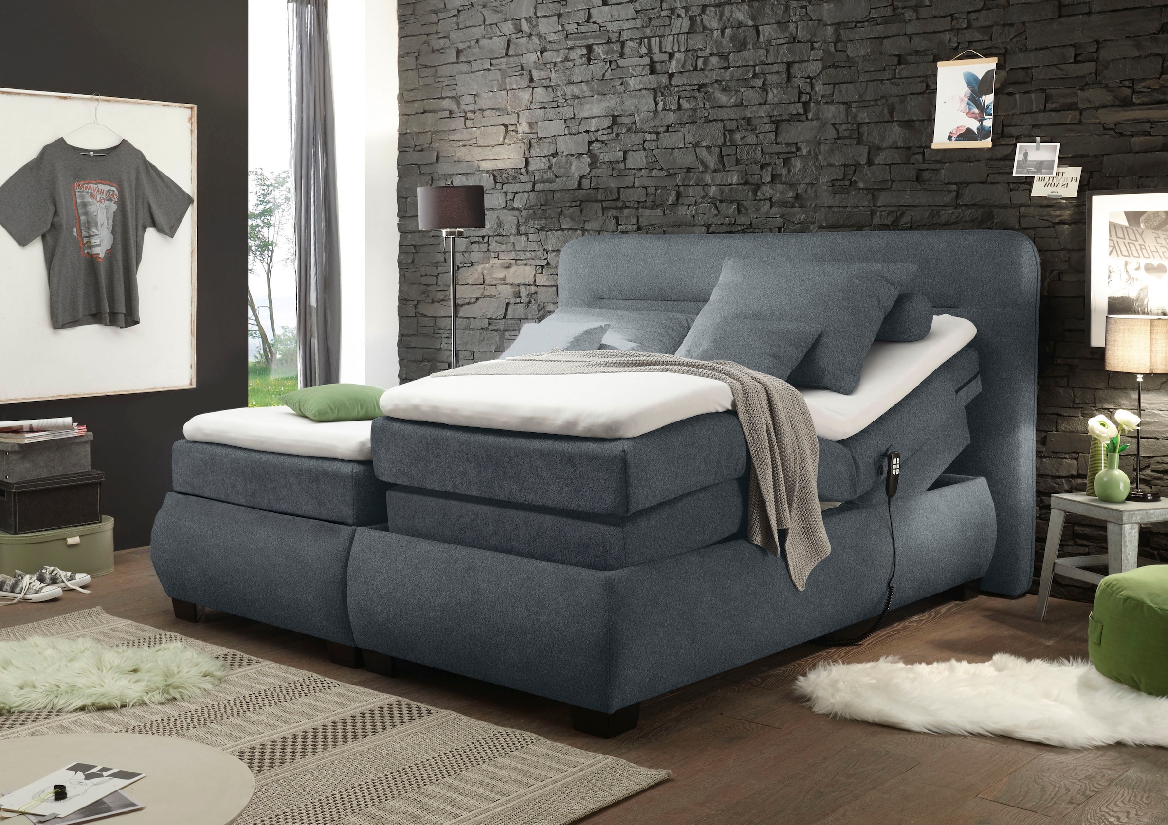 ED EXCITING DESIGN Boxspringbett »Evolution« inkl. Motor und Topper