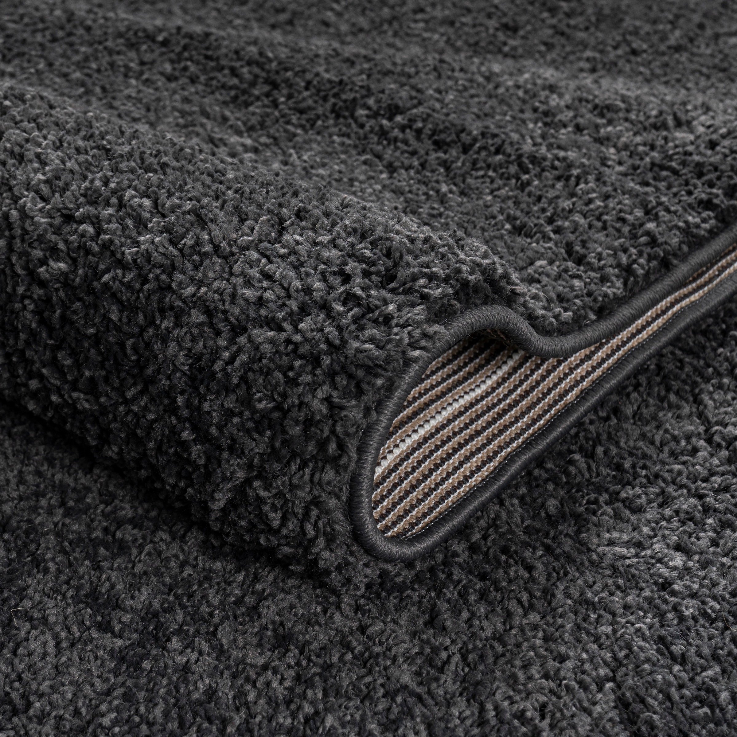 Bruno Banani Tapis à poils longs »Shaggy Soft« Rectangulaire 30 mm Höhe tissé, couleurs unies, particulièrement doux et moelleux, favori des clients