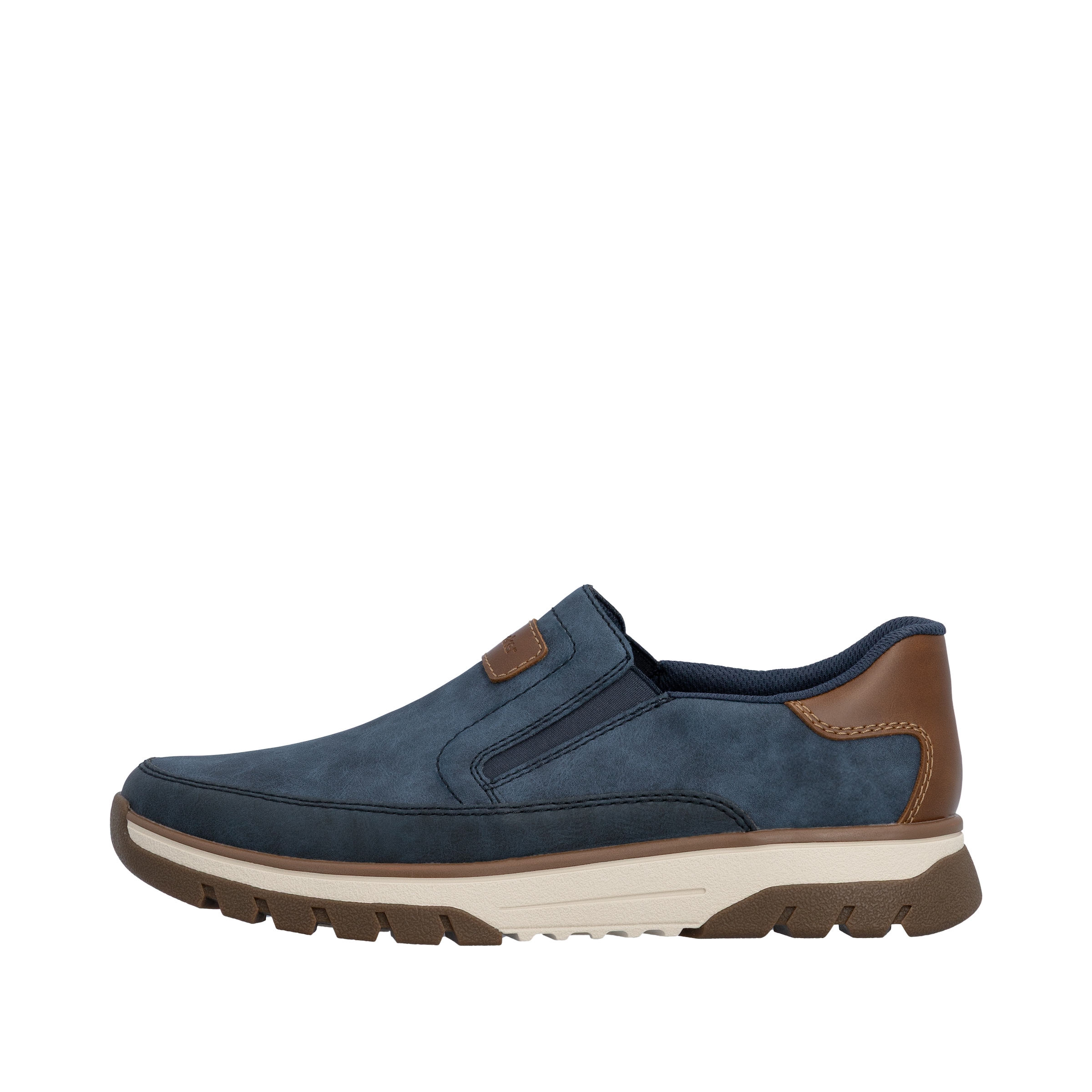 Rieker Baskets slip-on  mocassin, chaussure basse, sneaker décontracté avec empiècements contrastés