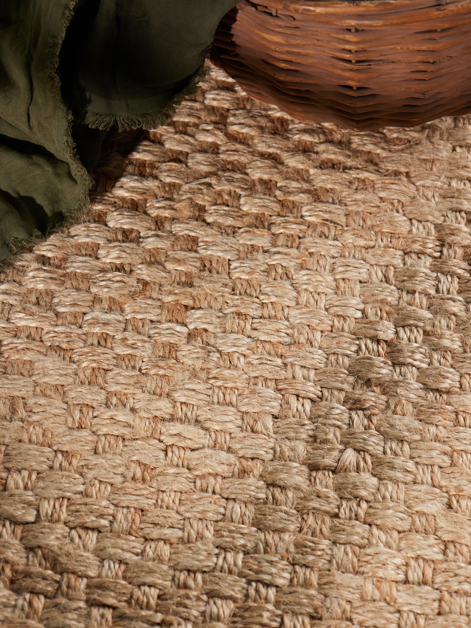 HANSE Home Tapis »Fjord« Rectangulaire 10 mm Höhe Jute, Handgemacht, Naturteppich, Wohnzimmer, Läufer, Fransen