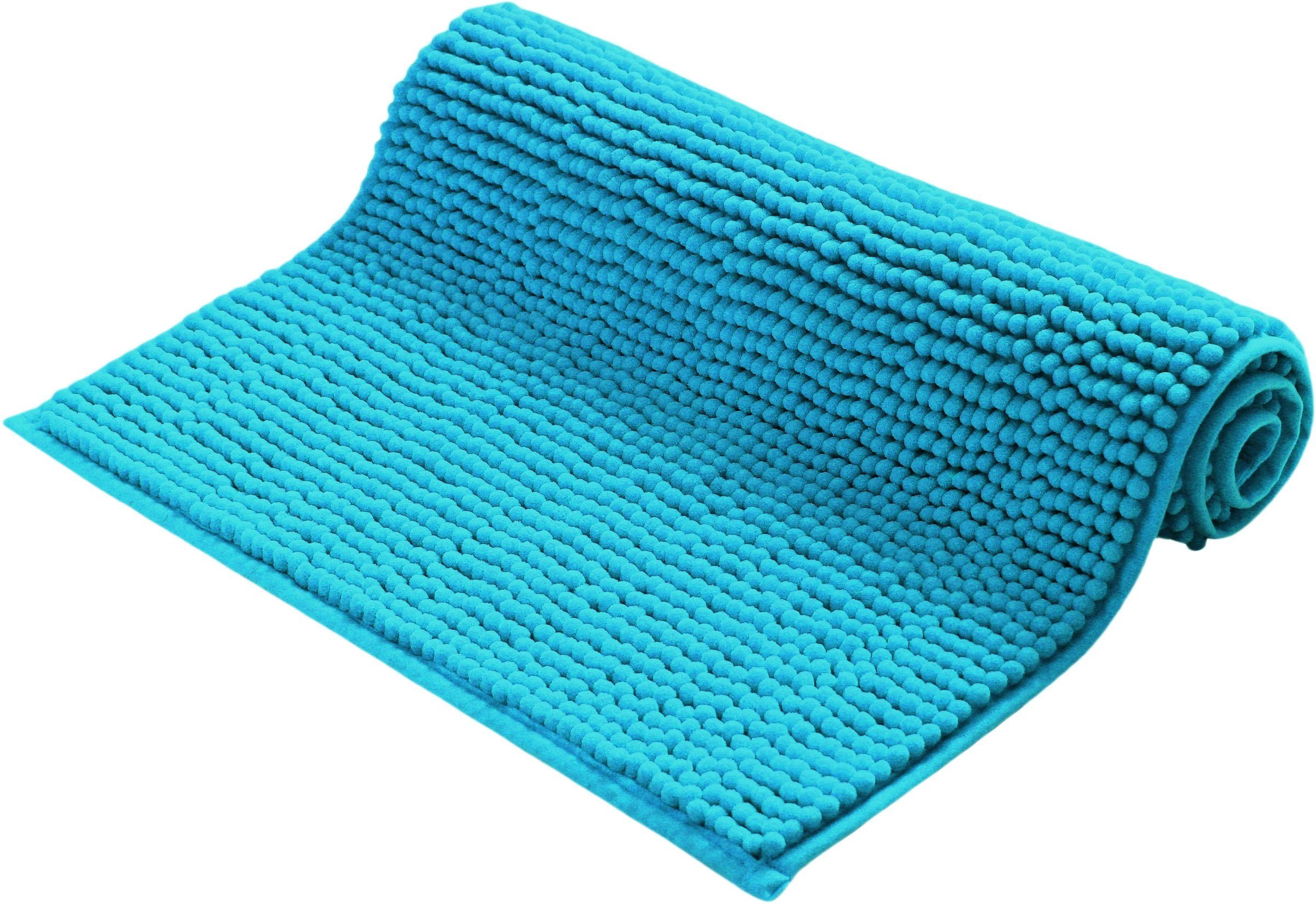 my home Badematte »Vanessa Chenille, Badvorleger, Badezimmer Teppich, Duschvorleger« Höhe 15 mm fussbodenheizungsgeeignet | schnell trocknend | strapazierfähig Uni Farben, besonders weich