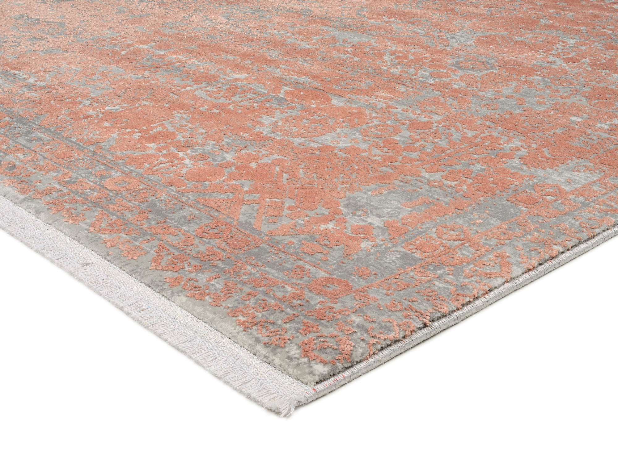 OCI DIE TEPPICHMARKE Tapis »COLOUR TADI« Rectangulaire 8 mm Höhe viscose brillante, avec franges, structure haute basse, vintage, salon