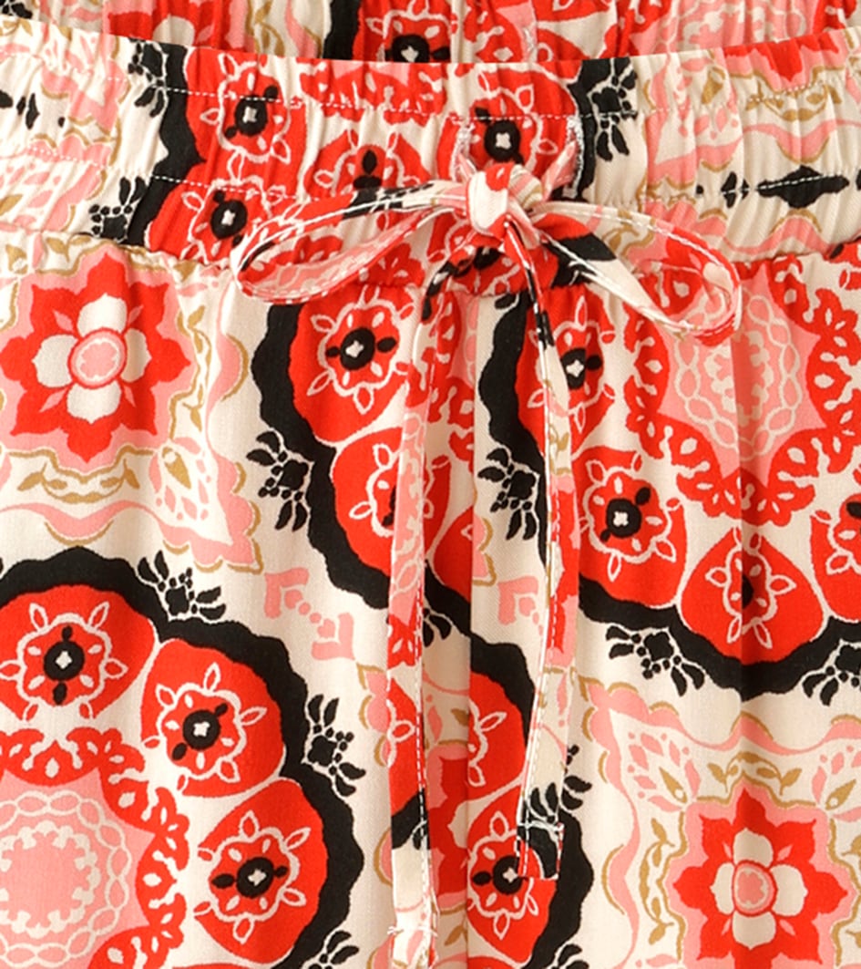 Aniston CASUAL Pantalon à enfiler  mit fantasievollem Mandela-Druck - NEUE KOLLEKTION