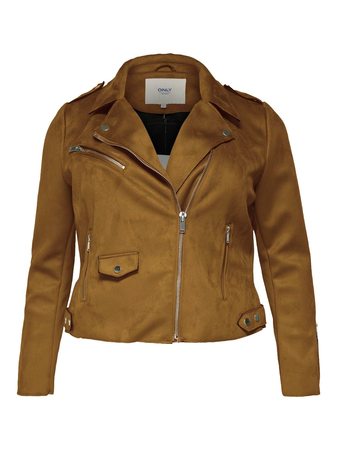 ONLY CARMAKOMA Bikerjacke »CARSHERRY NEW LIFE BONDED BIKER OTW«