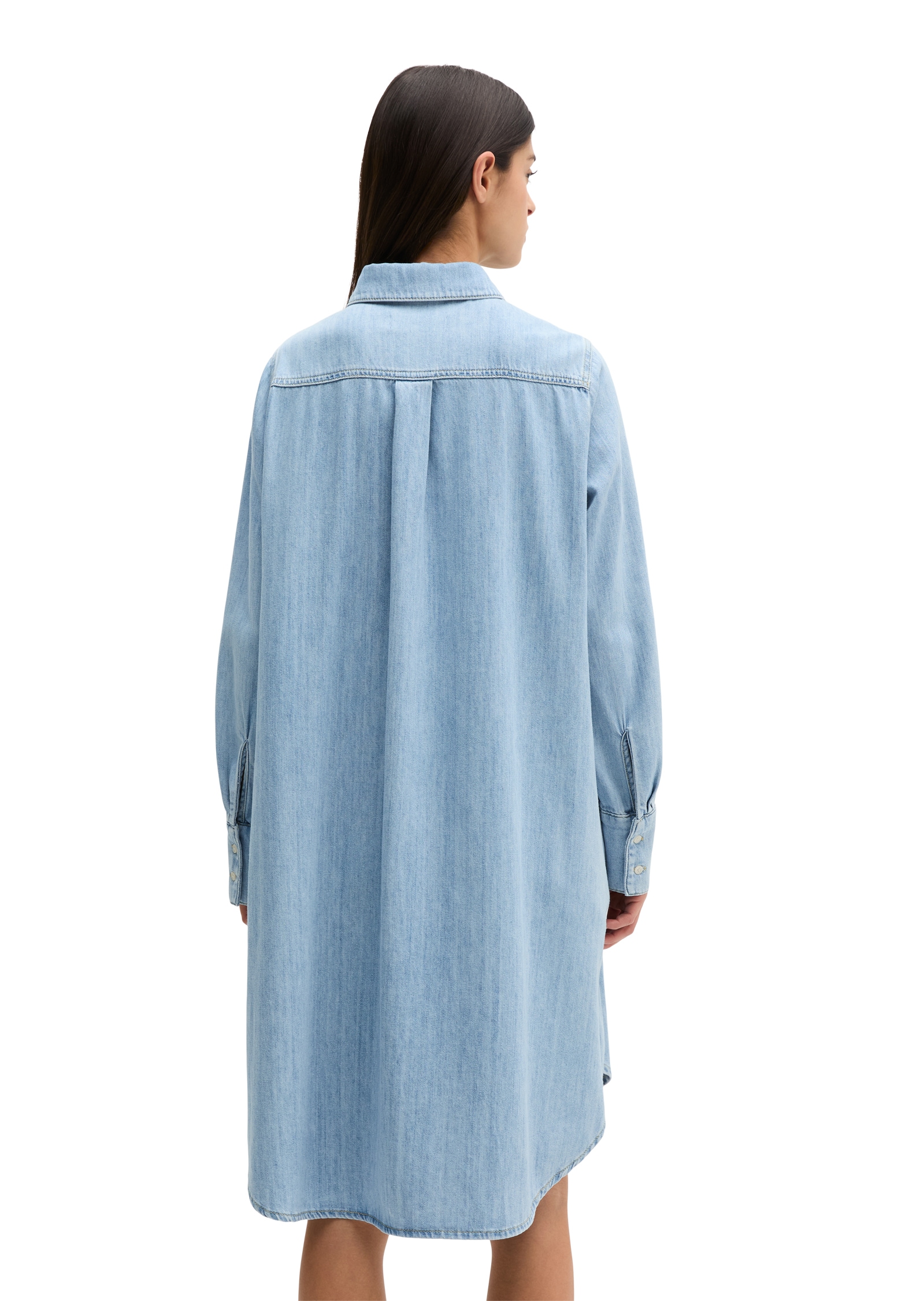 Marc O'Polo Jeanskleid A-Shape aus fliessendem Organic Cotton