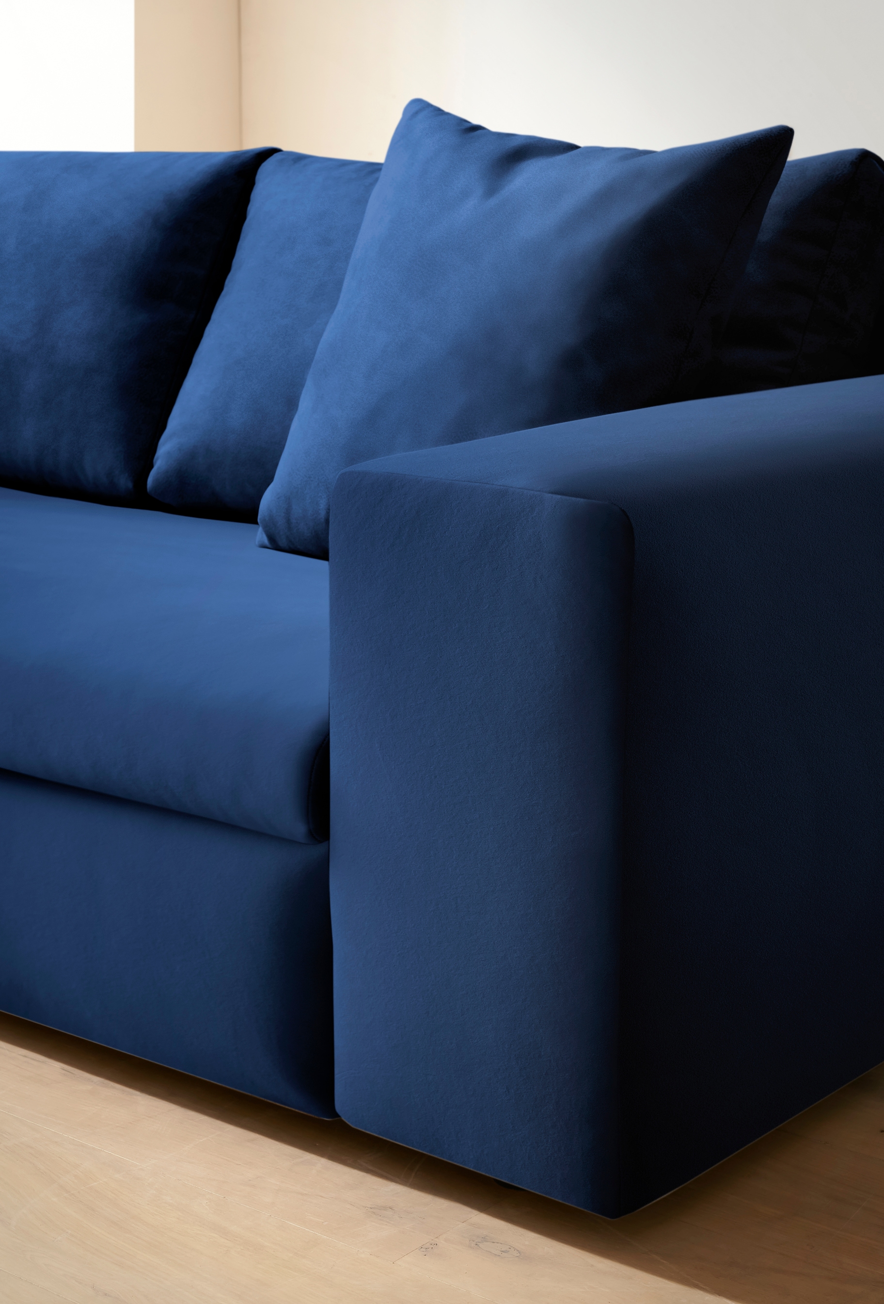 Home affaire 2-Sitzer »SLEETLAND XXL in Samtvelours oder Vintage-Leder-Optik« besonders gross und bequem