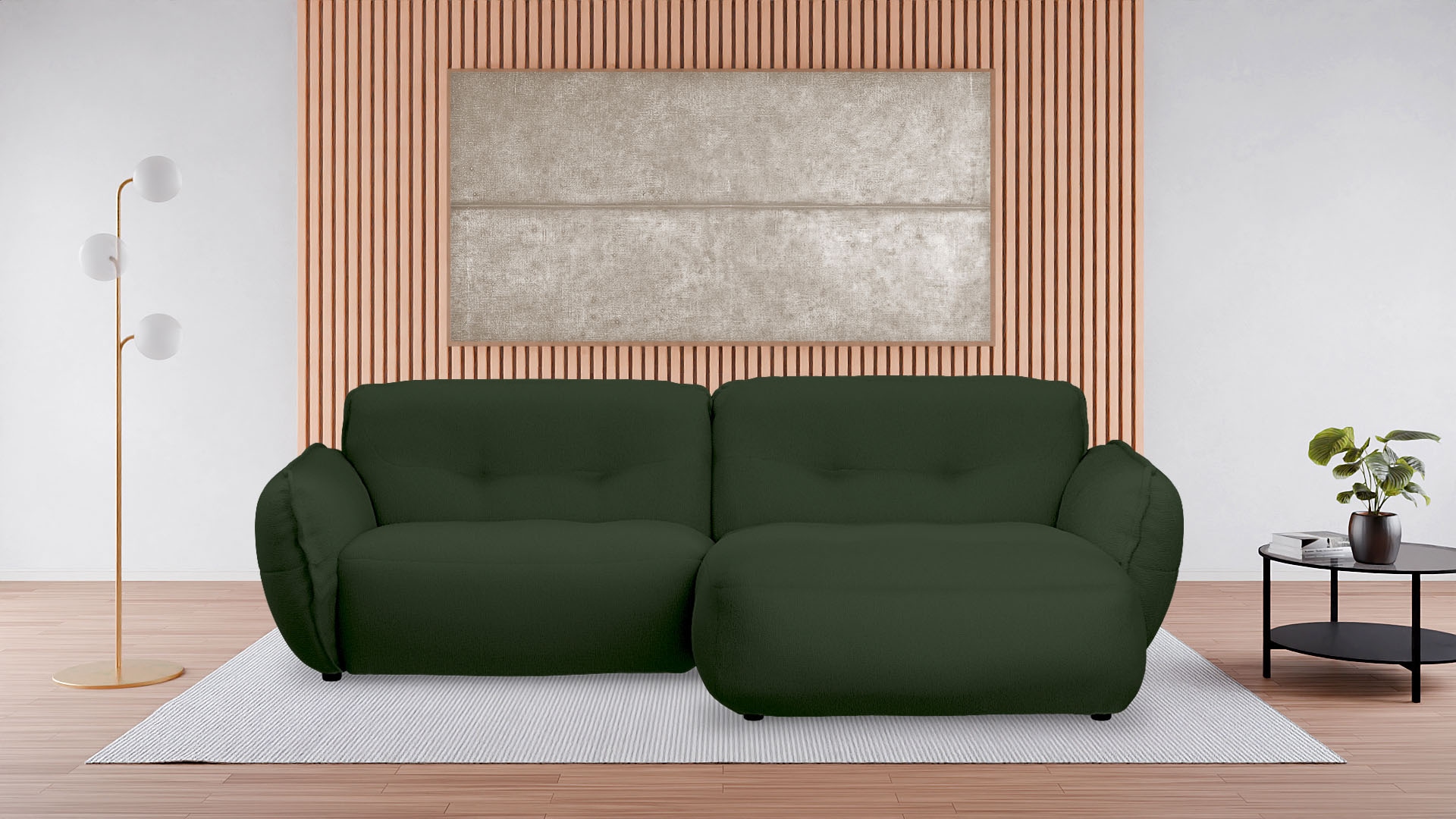 BETYPE Ecksofa »Be Fluffy Mega Sofa, bequem, viel Platz, Breite 289cm, L-Form« Softes Sitzgefühl, moderne Kedernaht, hochwertiger Bezug