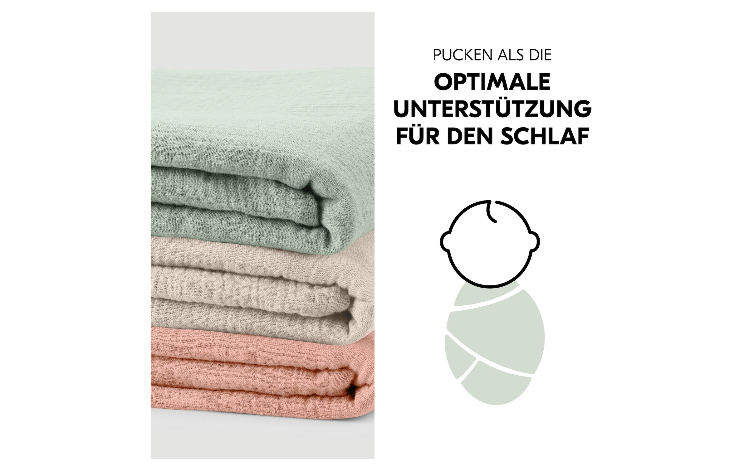 Hauck Schnuffeltuch »Cuddle N Clean 3Set Sage-Beige-Cork« 3 tlg.