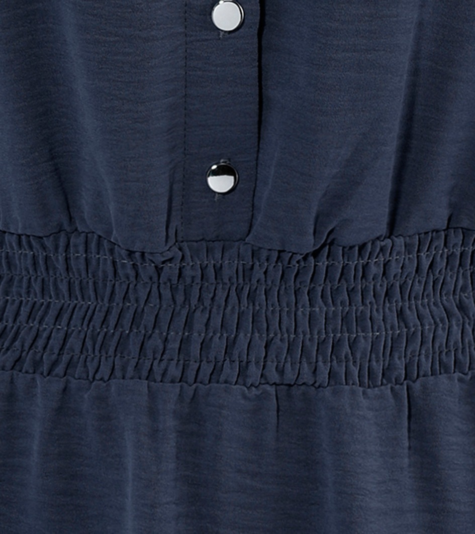 Aniston CASUAL Sommerkleid mit Smokbündchen in der Taille