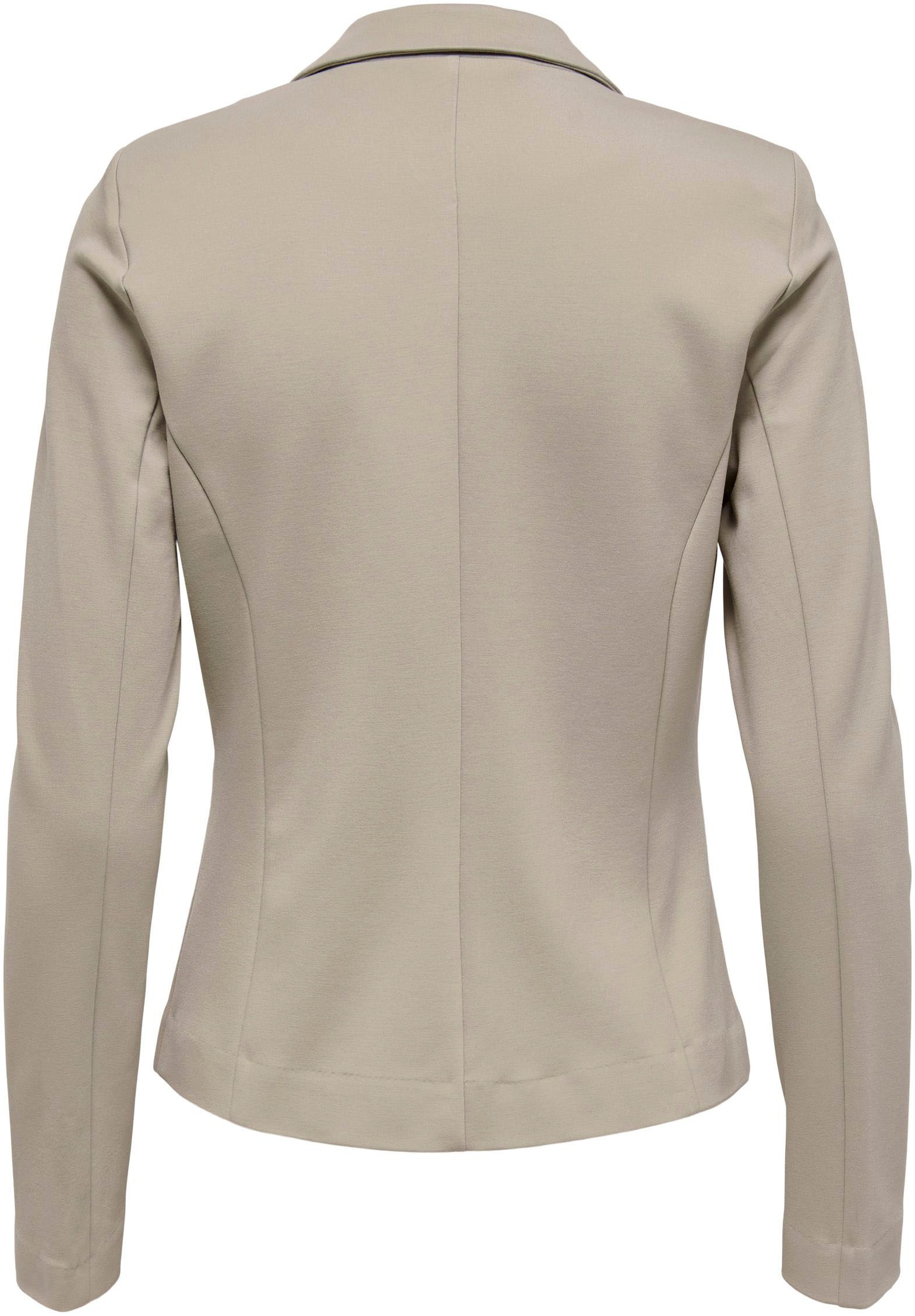ONLY Jerseyblazer »ONLPOPTRASH – 2-Knopf Blazer mit taillierter Silhouette« regular fit, Milano Rib, Materialmix, Reverskragen, unifarben