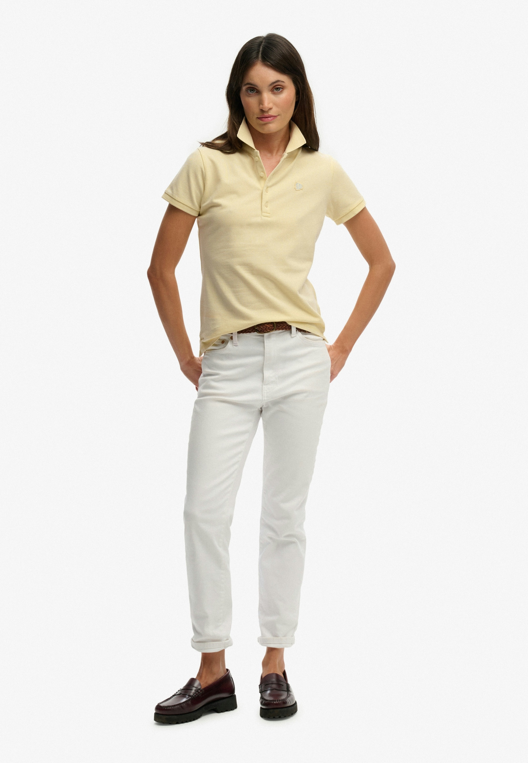 Superdry Polo »HERITAGE SLIM FIT POLO« avec col polo classique, en mélange de coton, en jersey simple