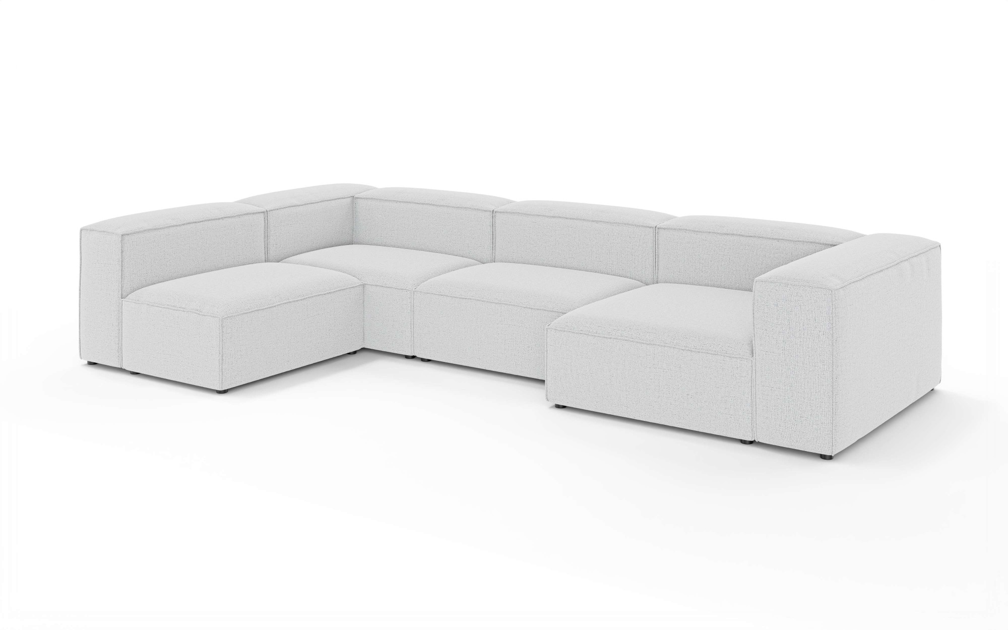 GOODproduct Wohnlandschaft »HAILY U-Form mit Ottomane links/rechts, Masse B/T/H: 360/200/72 cm« als Modul oder separat verwendbar, für individuelle Zusammenstellung