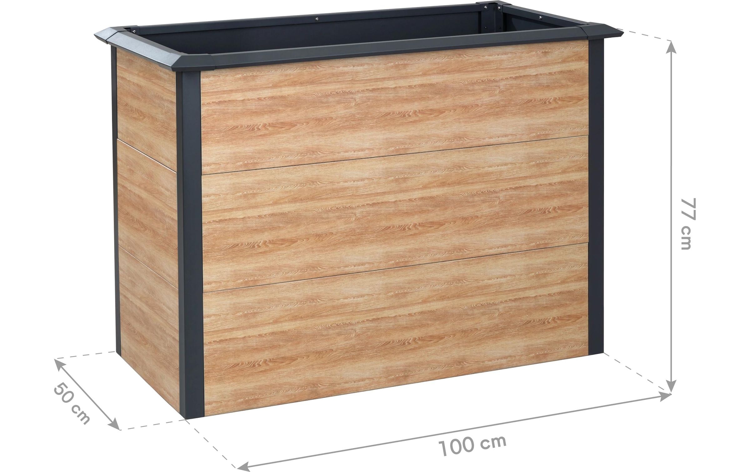 WESTMANN Lit surélevé »Metall Hochbeet »Primus-Multi M«« Incl. protection contre les limaces, LxPxH : 100x50x77 cm