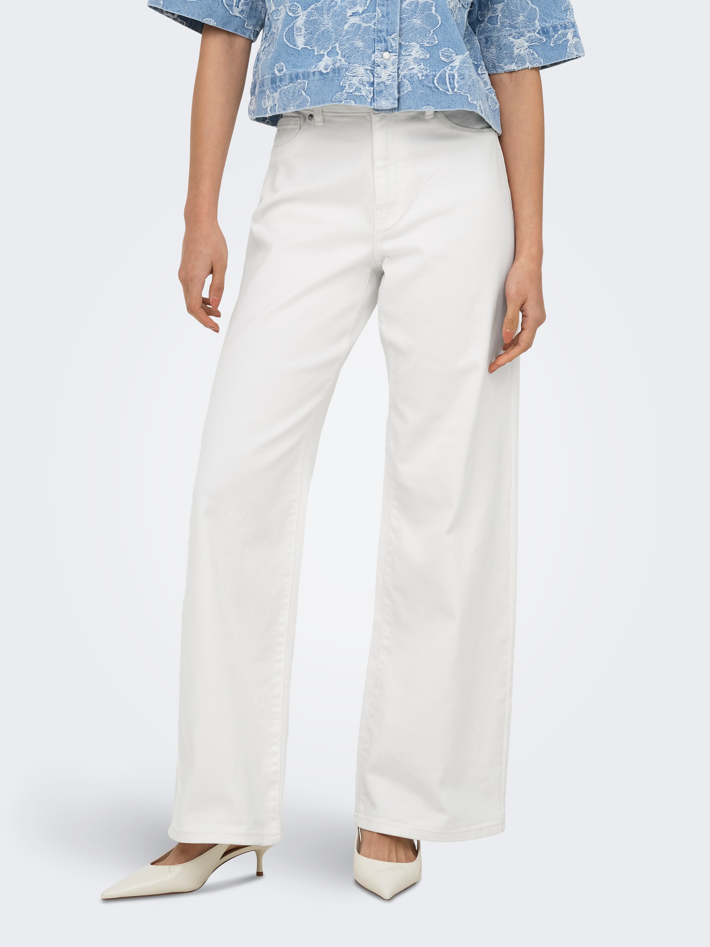 ONLY Bootcut-Jeans »ONLMADISON-SILLE HW WIDE POCKET PANT PNT« Baumwollmischung, bootcut fit