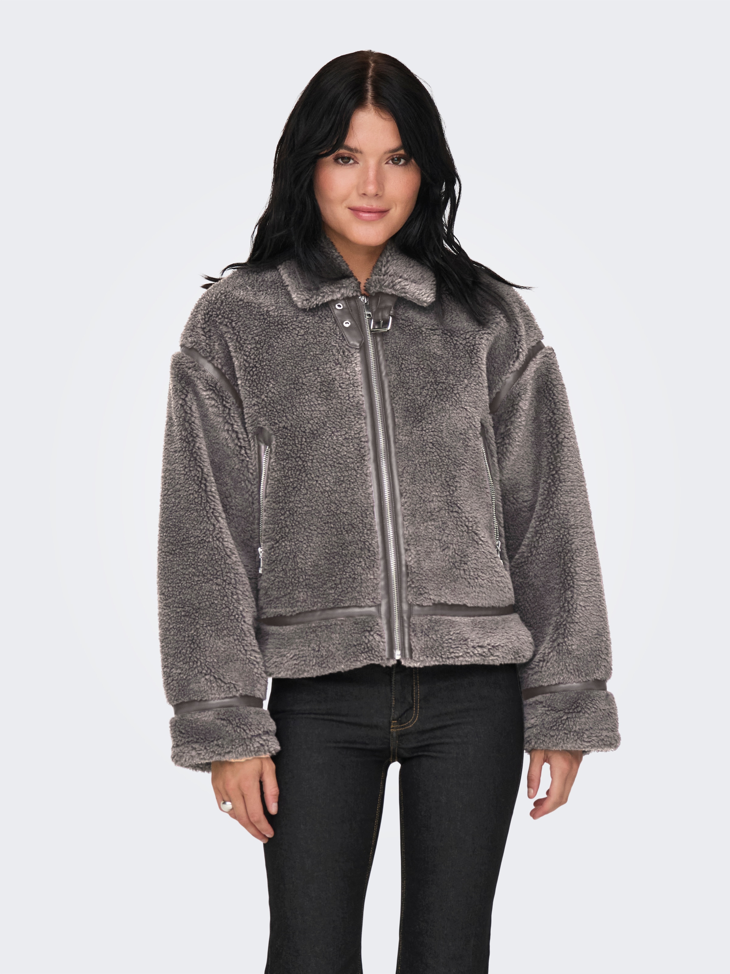 ONLY Veste en peluche »ONLMICHELLE TEDDY JACKET OTW« ohne Kapuze