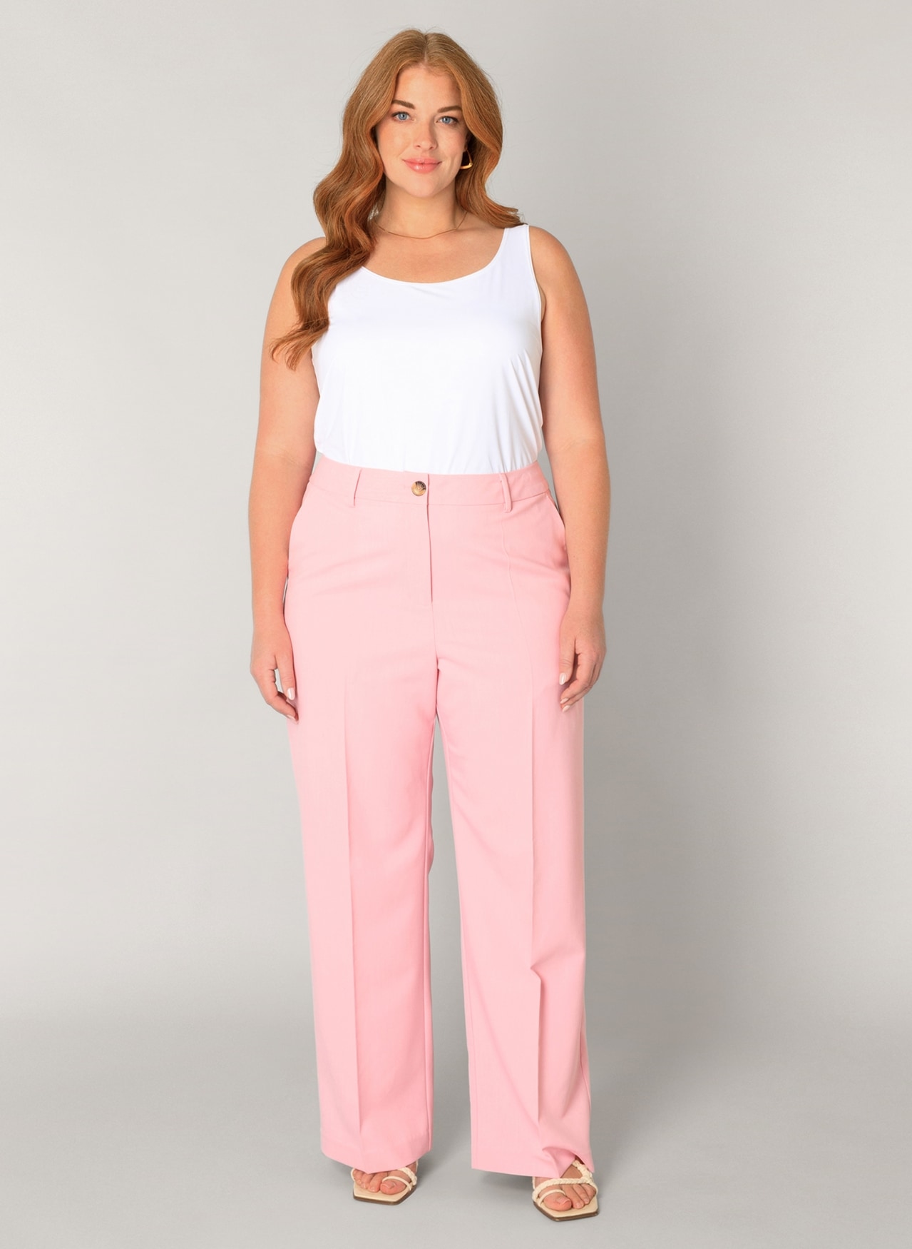 Base Level Curvy Pantalon à pinces »Yunia«  avec viscose et stretch