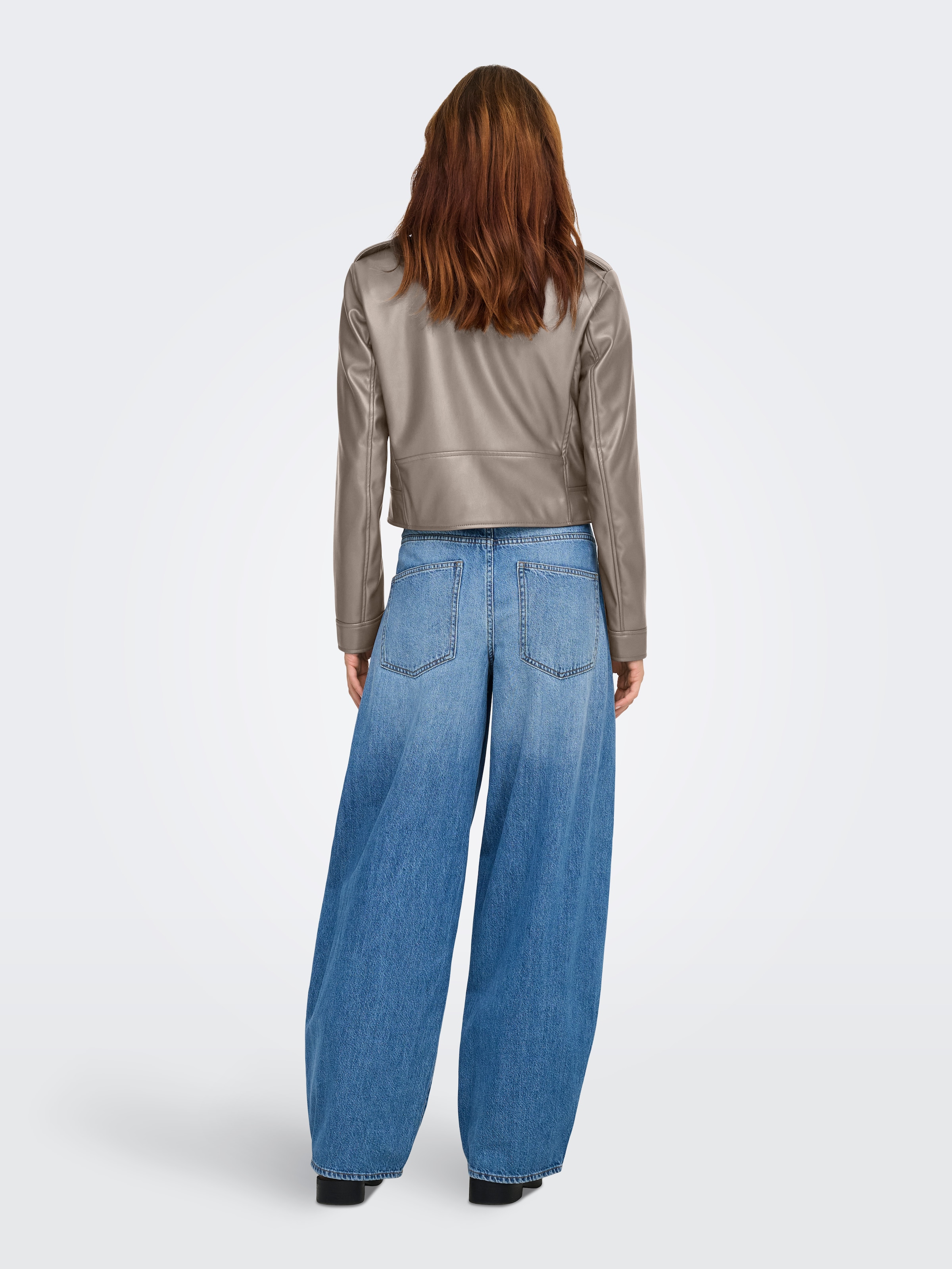 ONLY Lederimitatjacke »ONLCARMEN FAUX LEATHER BIKER CC OTW« mit asymmetrischem Reissverschluss