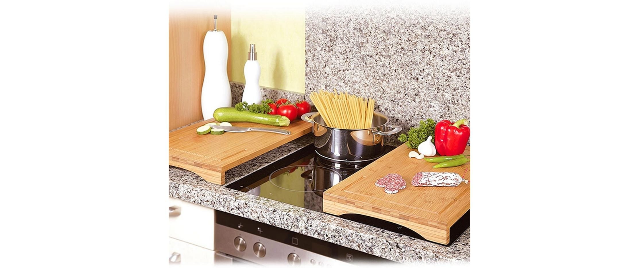 KESPER® Planche à découper »Kesper Schneide- & Abdeckplatte Bambus  54 x 28 x 4.3 cm«