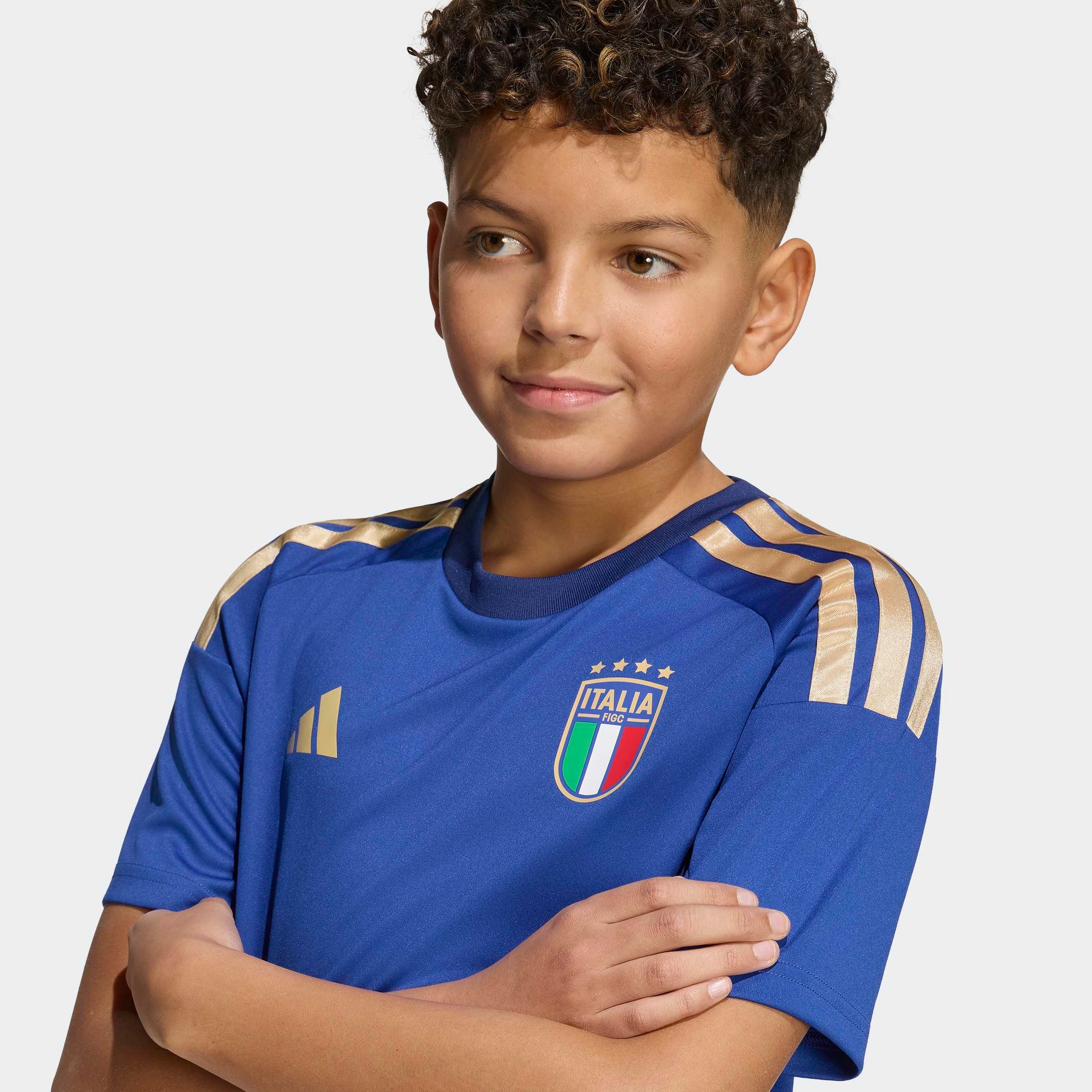 adidas Performance Maillot de foot »FIGC H JSY FANY« maillot de football pour enfants, sans fermeture, en polyester