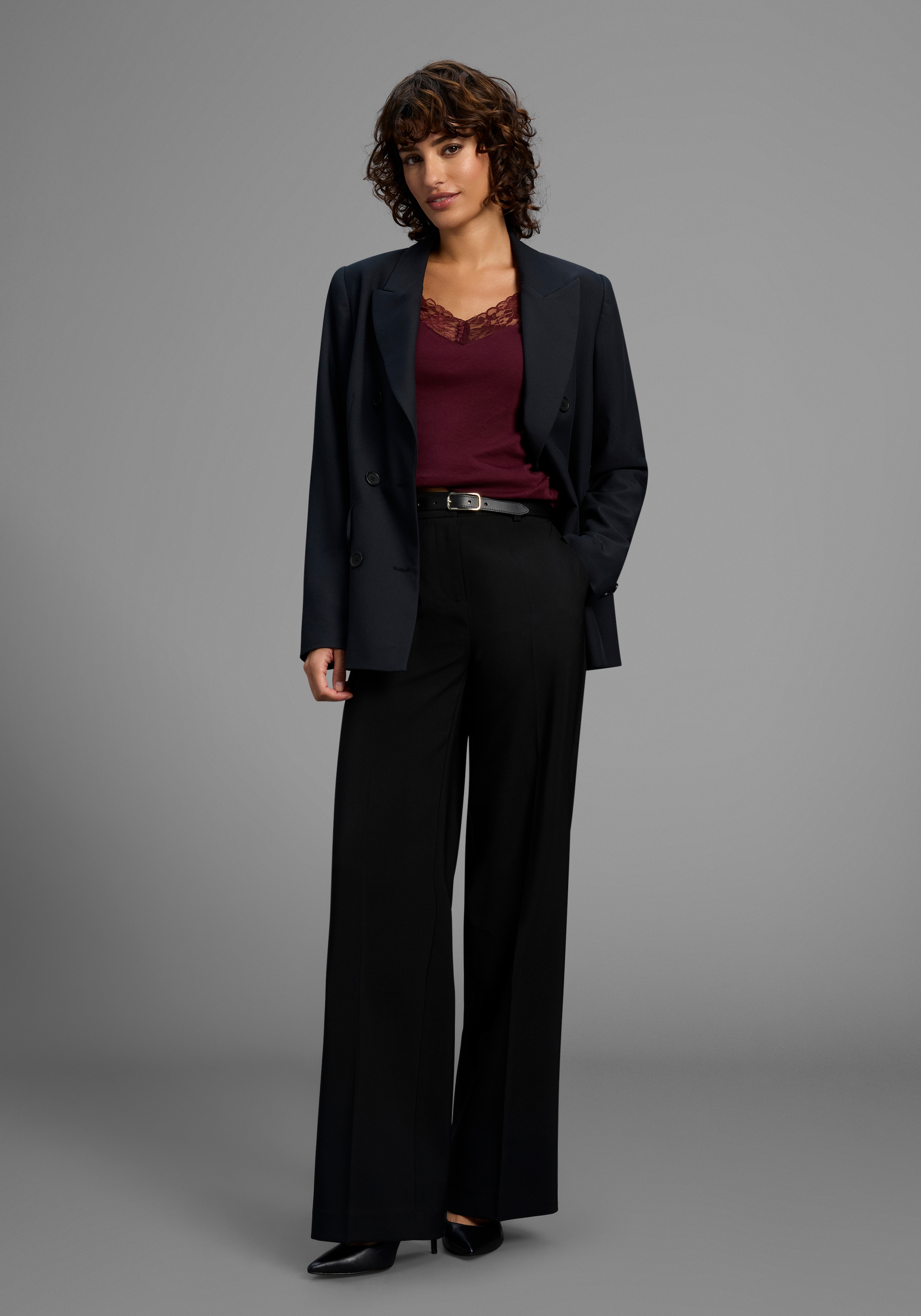 Laura Scott T-shirt à manches longues Packung, 2 cuis tlg. mit toller Spitzenkante - NEUE KOLLEKTION