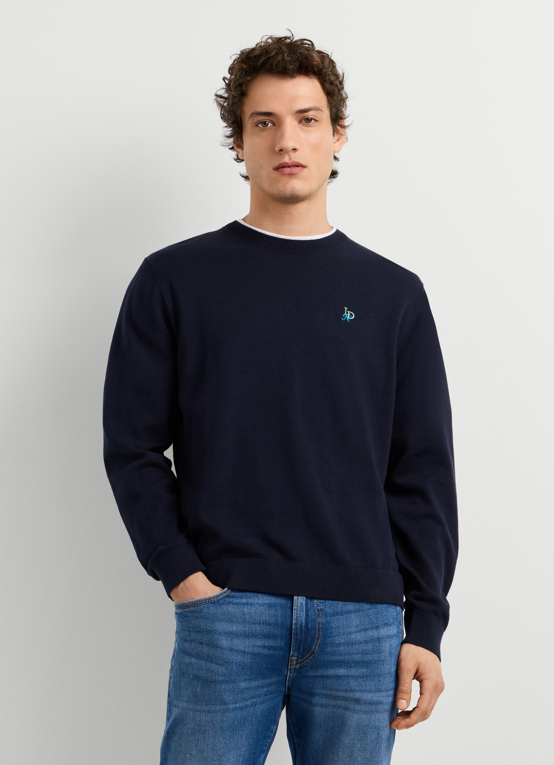 Pepe Jeans Rundhalspullover »DANIELS« mit gestickten Details, Baumwolle