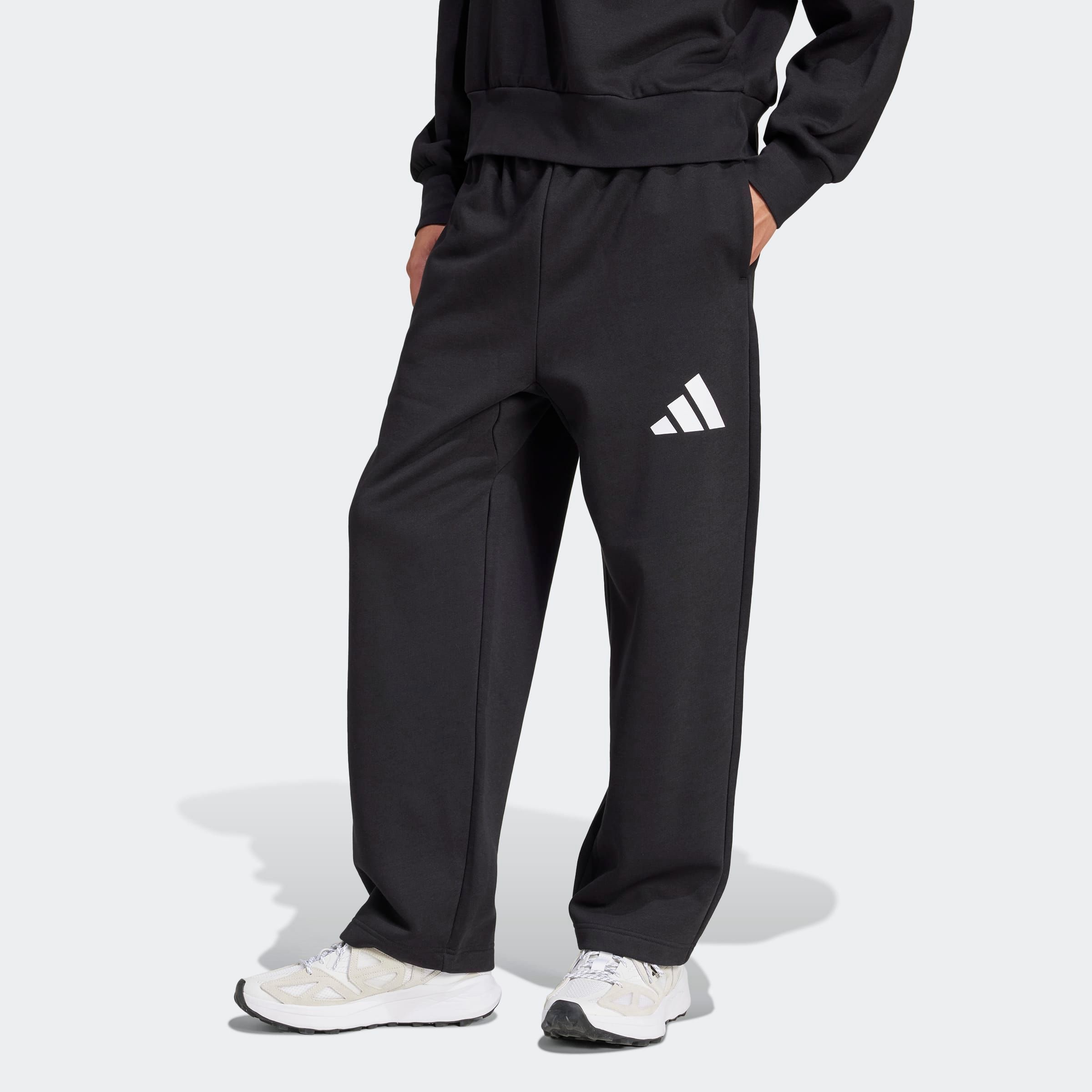 adidas Sportswear Pantalon de sport »ESSENTIALS WIDE-LEG 3-STREIFEN LOGO«