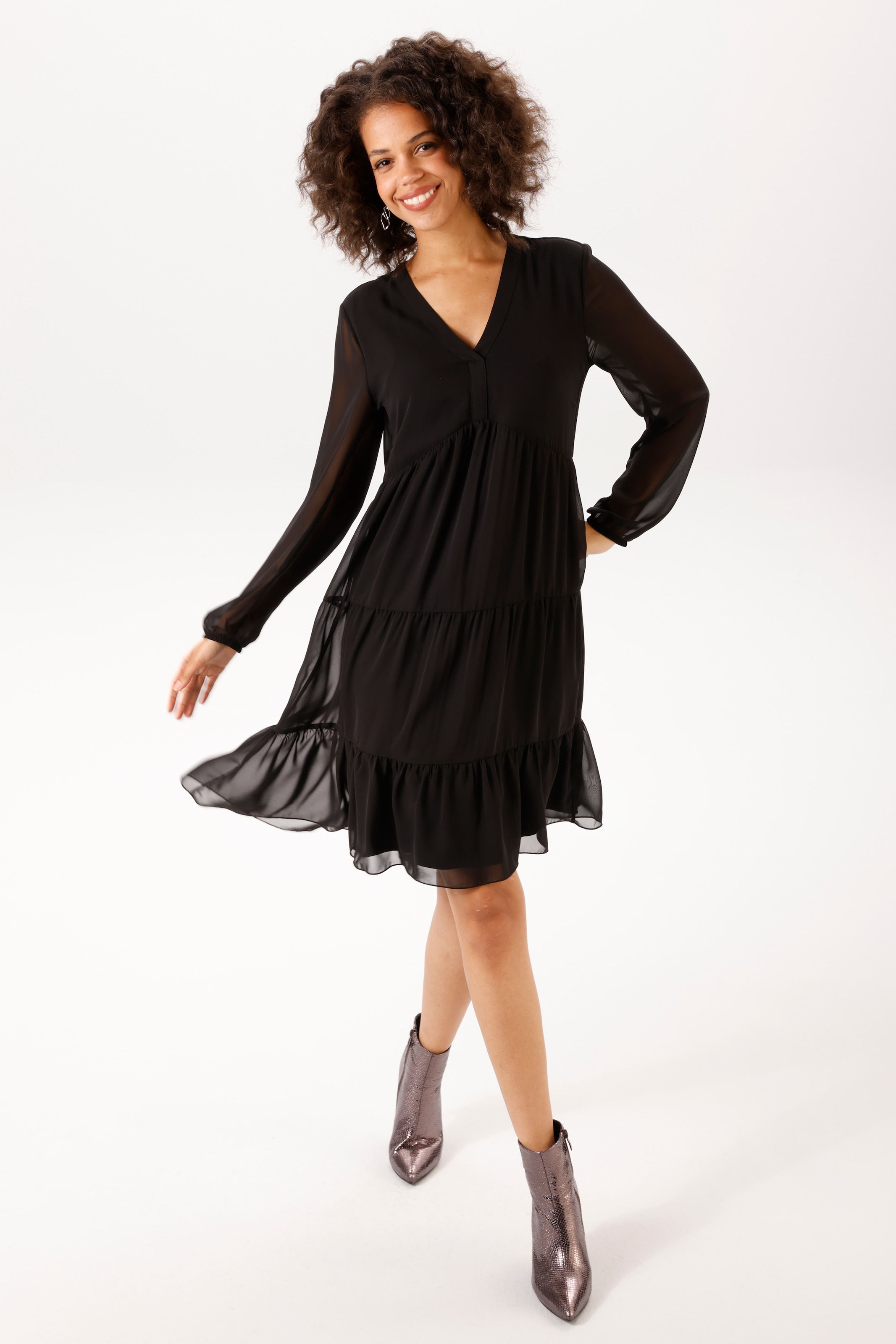 Aniston CASUAL Robe tunique en chiffon délicat - NOUVELLE COLLECTION